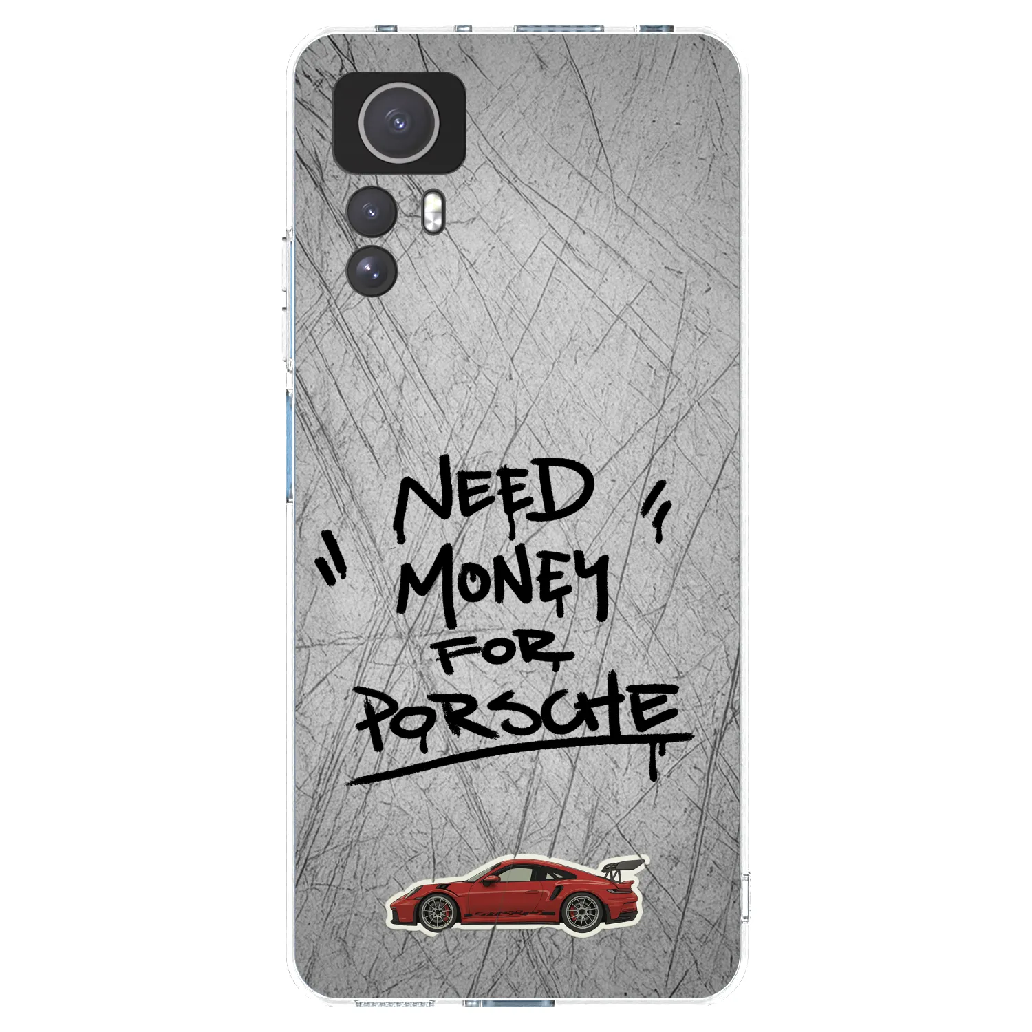 Picasee átlátszó szilikon tok az alábbi mobiltelefonokra Xiaomi Redmi Note 12S - Grey Drift