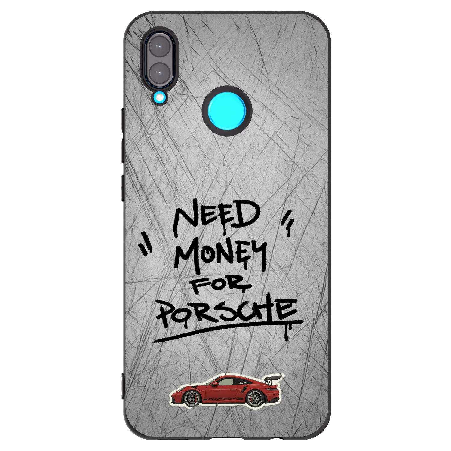 Picasee fekete szilikon tok az alábbi mobiltelefonokra Huawei Nova 3i - Grey Drift