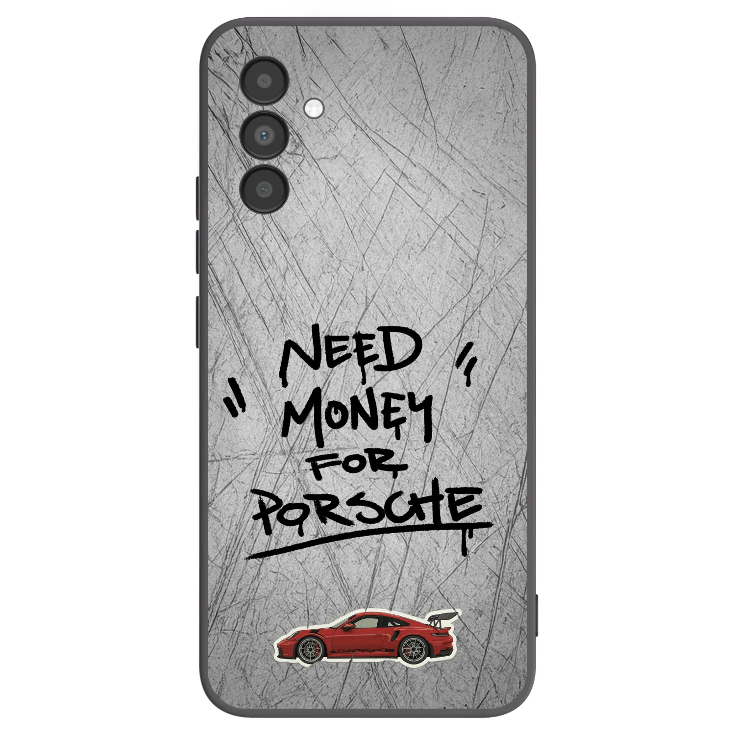 Picasee fekete szilikon tok az alábbi mobiltelefonokra Samsung Galaxy A04s A047F - Grey Drift