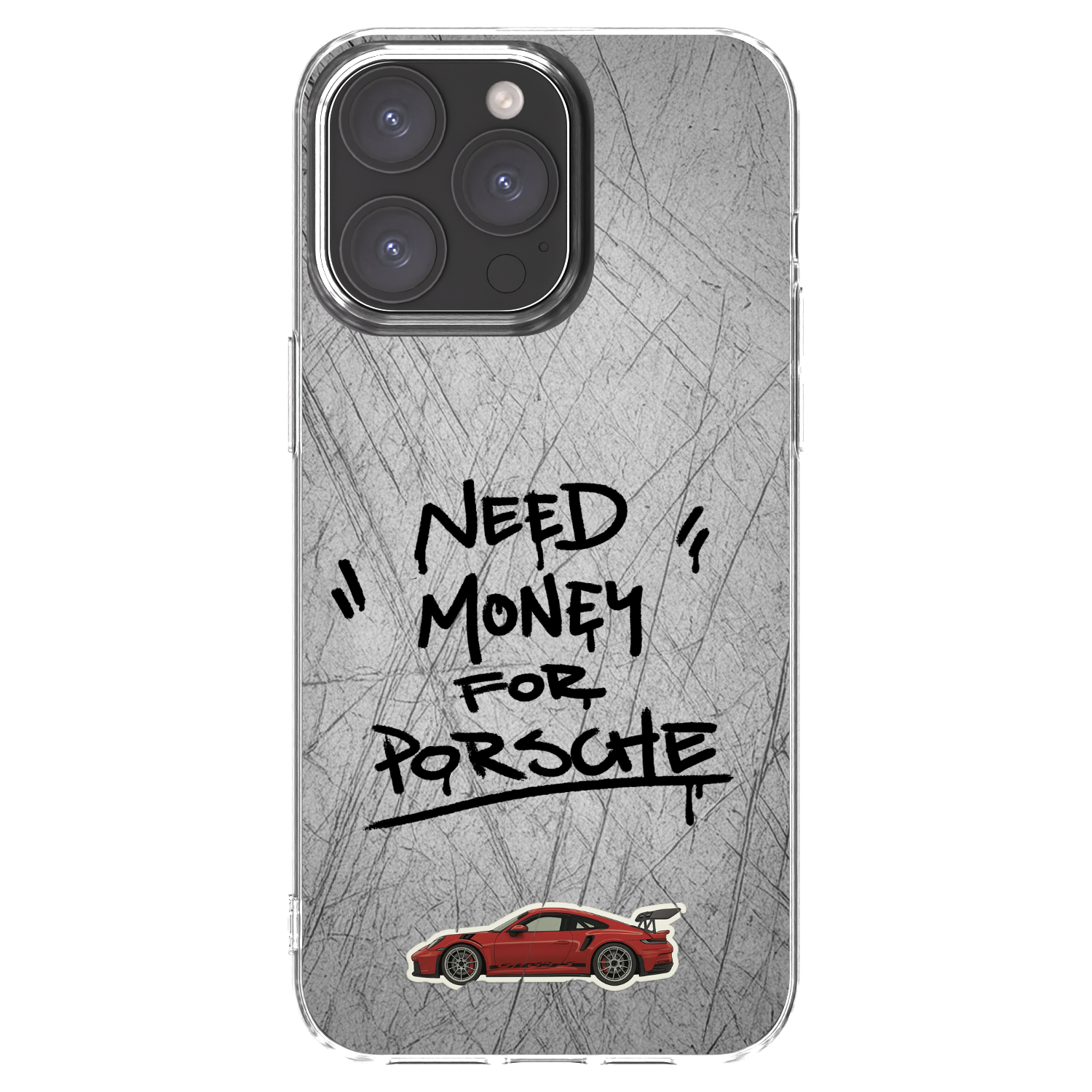 Picasee átlátszó szilikon tok az alábbi mobiltelefonokra Apple iPhone 15 Pro Max - Grey Drift
