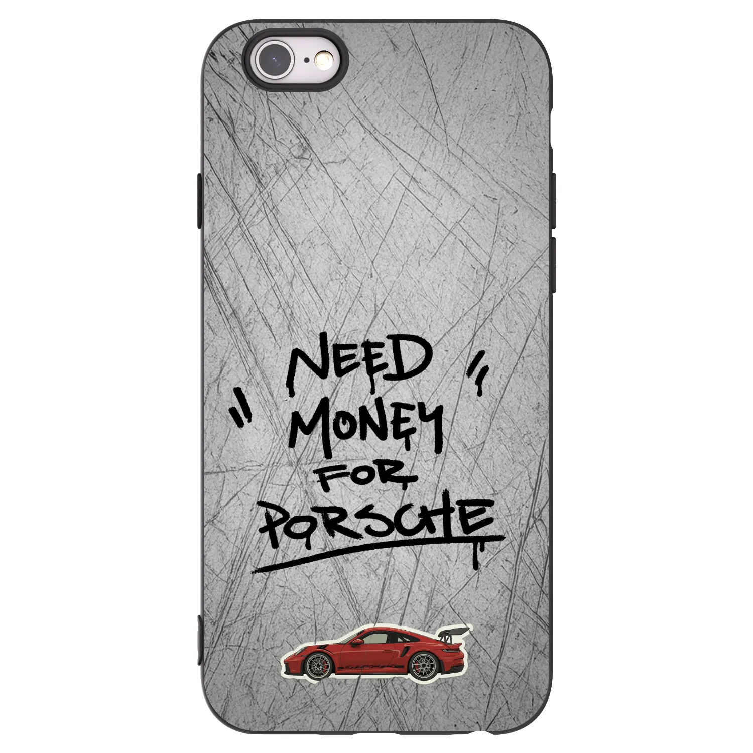 Picasee fekete szilikon tok az alábbi mobiltelefonokra Apple iPhone 6/6S - Grey Drift
