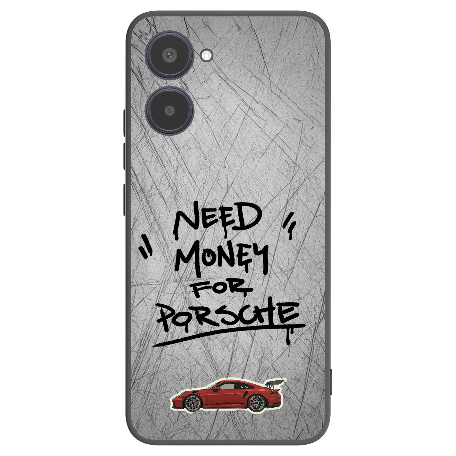 Picasee fekete szilikon tok az alábbi mobiltelefonokra Realme 10 4G - Grey Drift