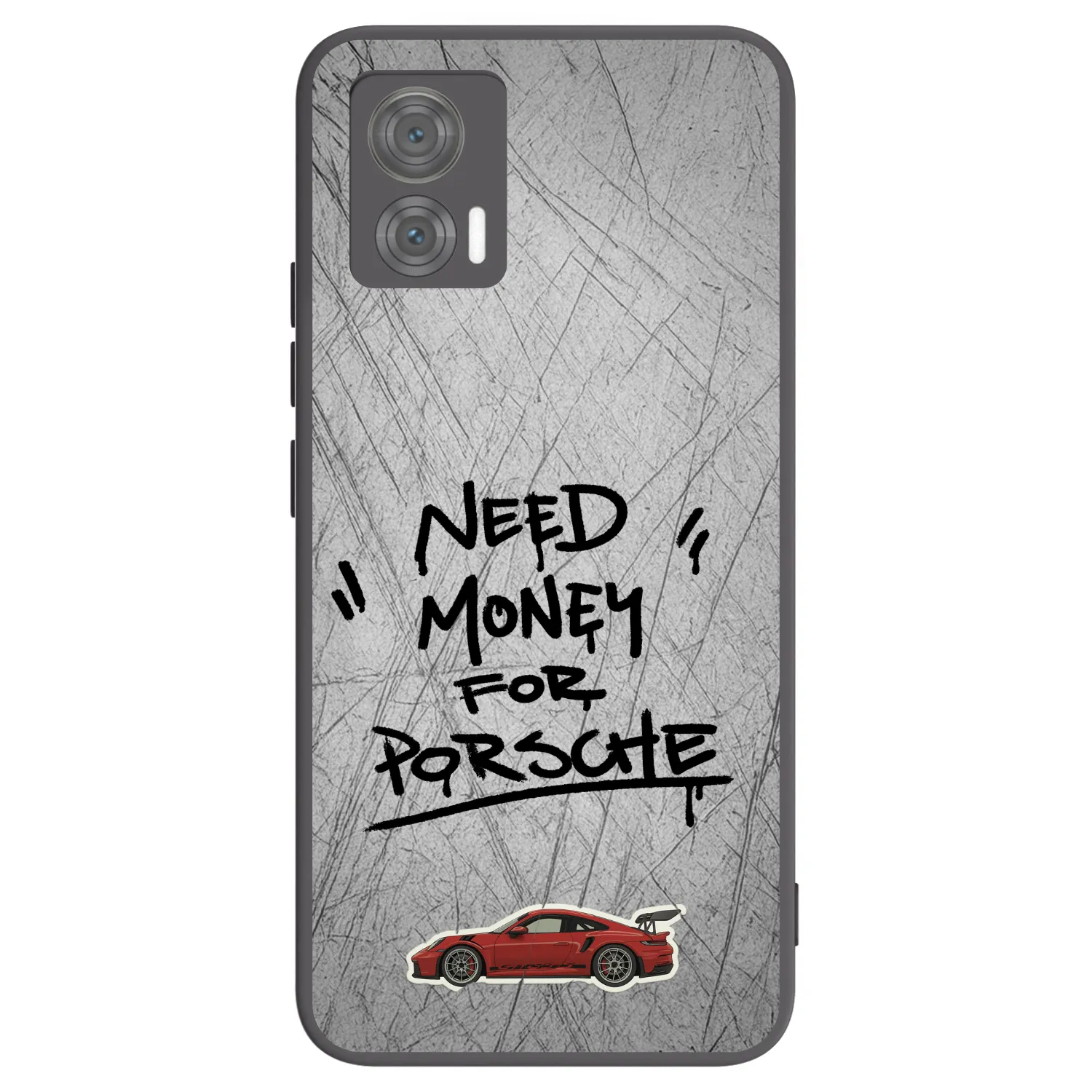 Picasee fekete szilikon tok az alábbi mobiltelefonokra Motorola Edge 30 Neo - Grey Drift
