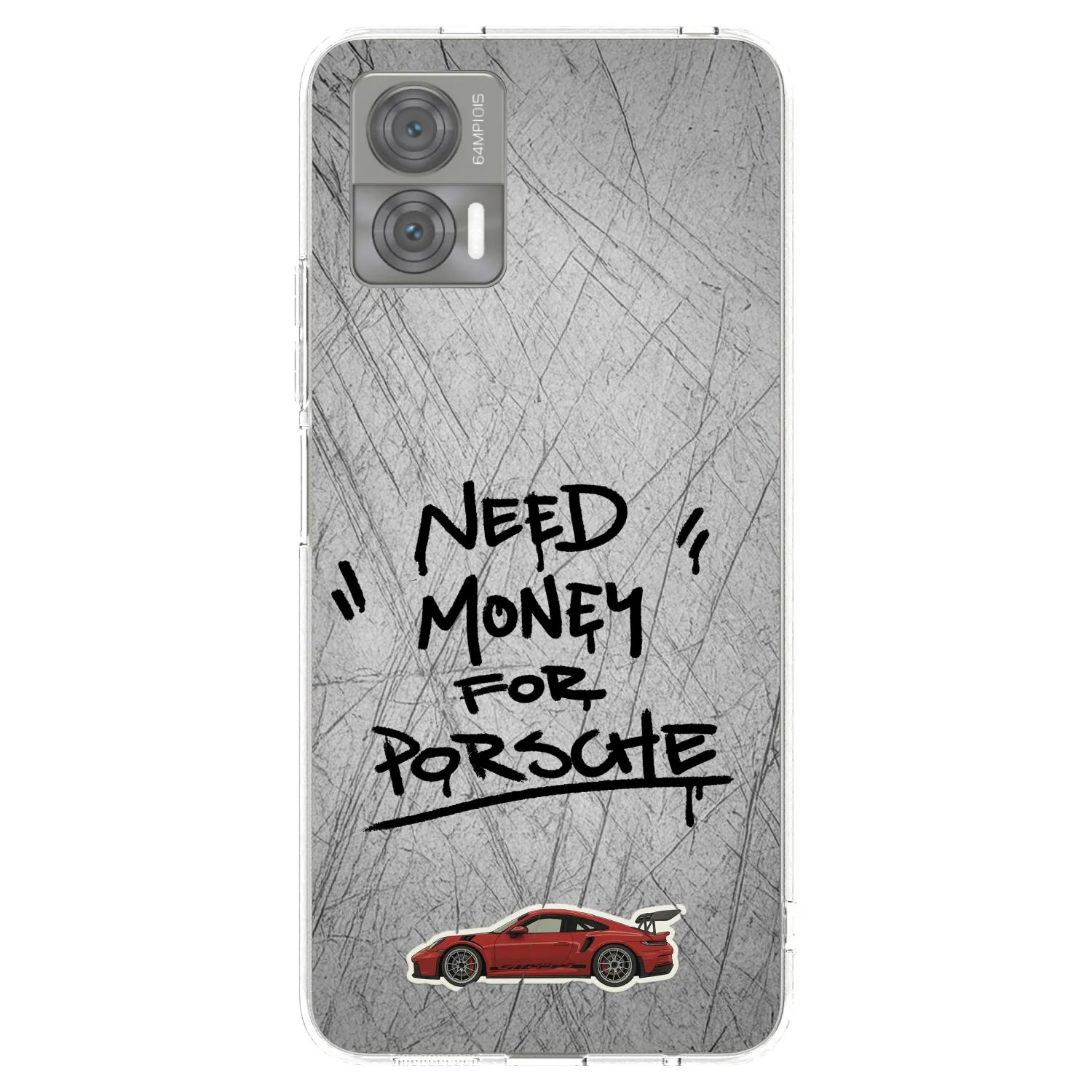 Picasee átlátszó szilikon tok az alábbi mobiltelefonokra Motorola Edge 30 Neo - Grey Drift