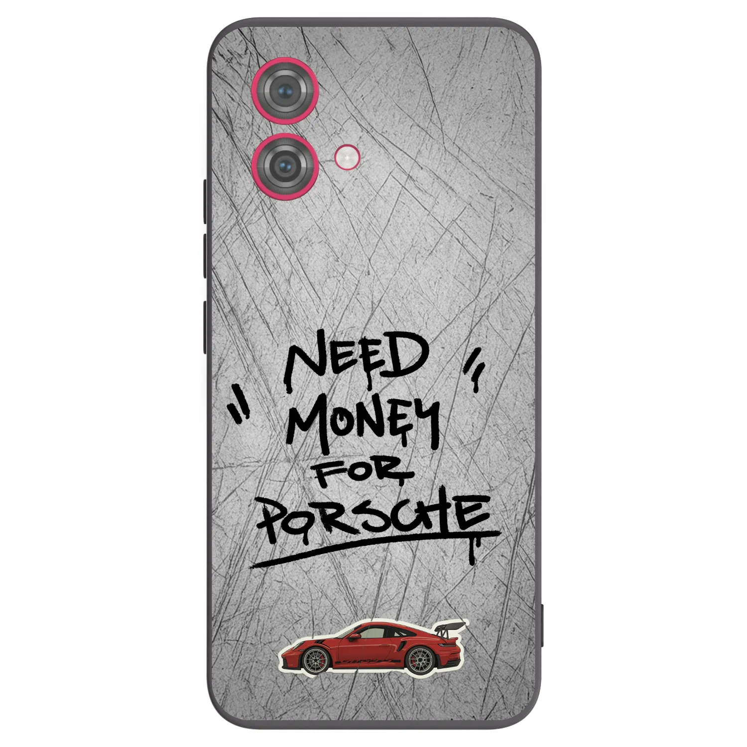Picasee fekete szilikon tok az alábbi mobiltelefonokra Motorola Moto G84 5G - Grey Drift