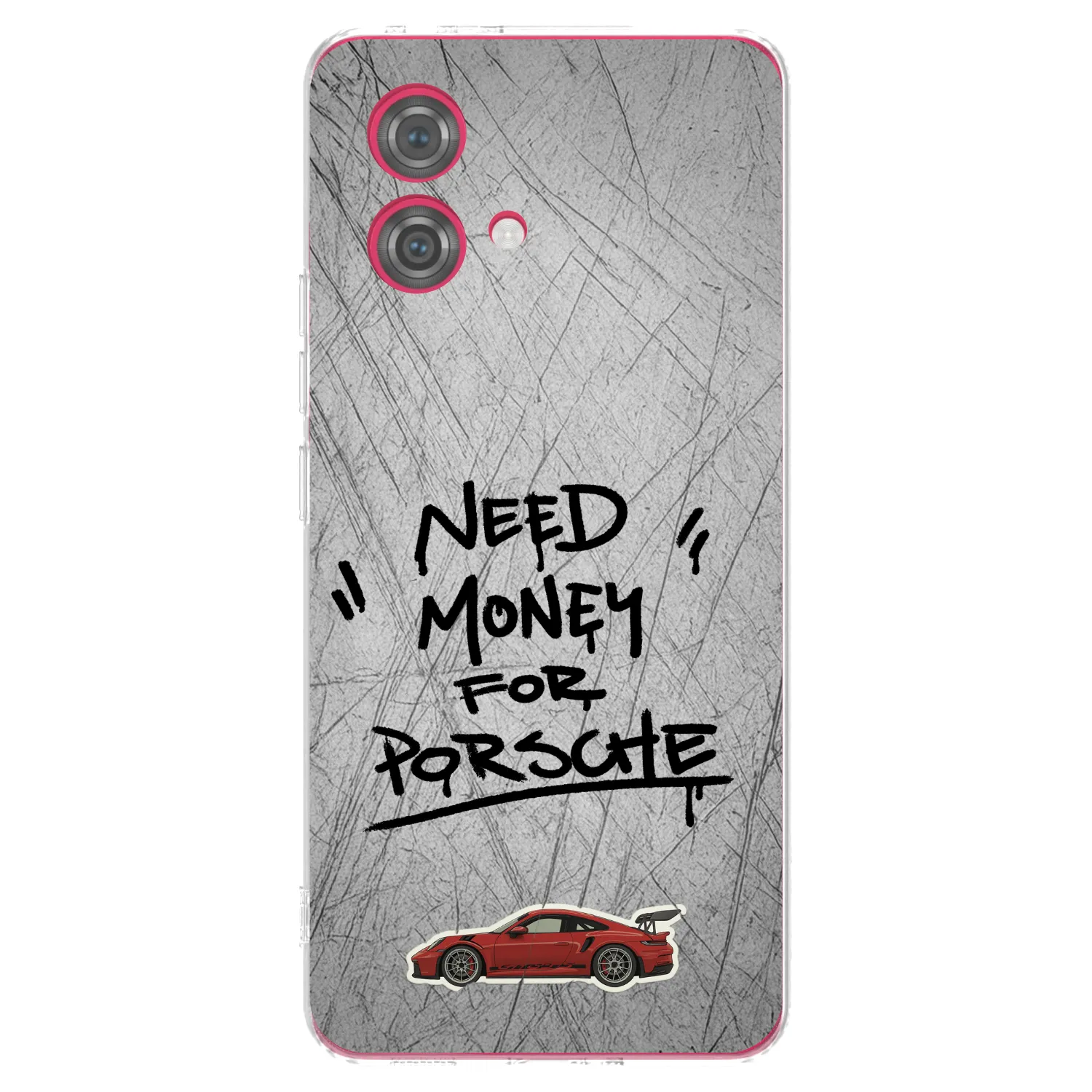 Picasee átlátszó szilikon tok az alábbi mobiltelefonokra Motorola Moto G84 5G - Grey Drift