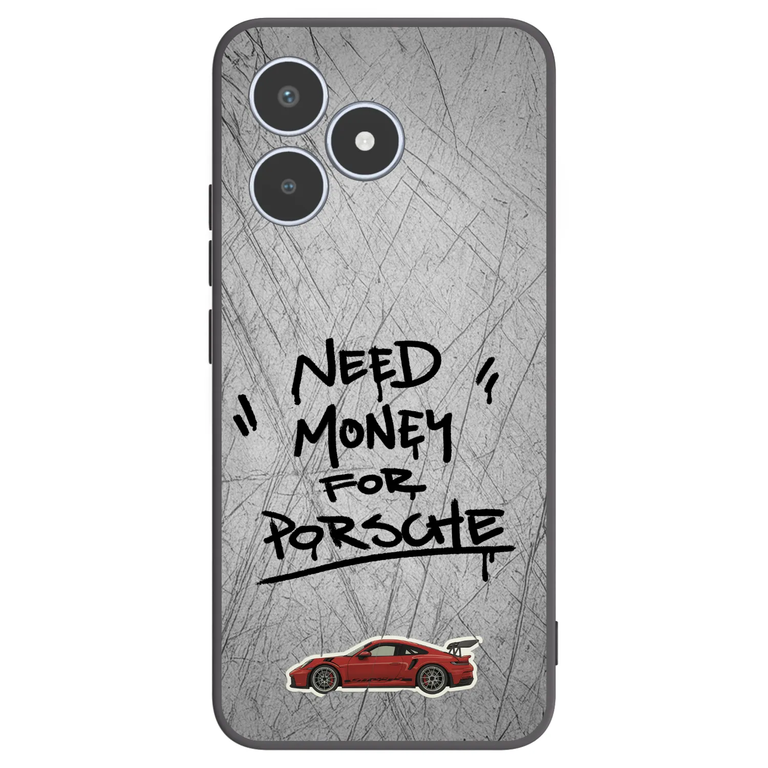 Picasee fekete szilikon tok az alábbi mobiltelefonokra Realme C53 - Grey Drift