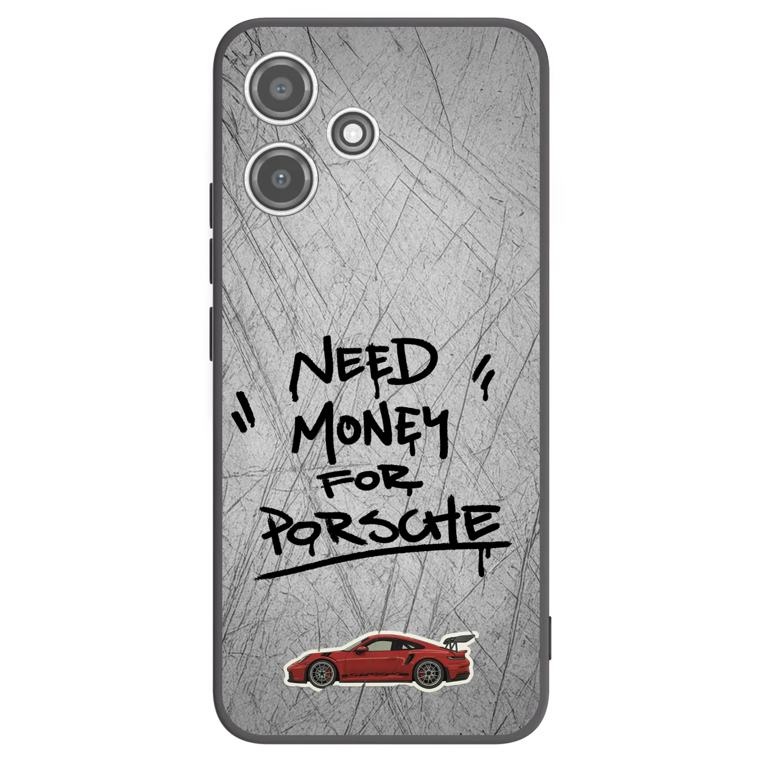 Picasee fekete szilikon tok az alábbi mobiltelefonokra Xiaomi Redmi 12 5G - Grey Drift