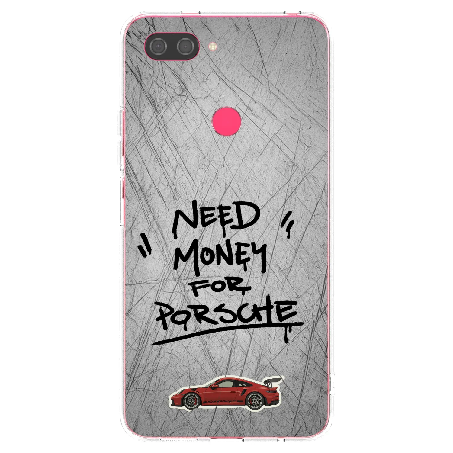 Picasee átlátszó szilikon tok az alábbi mobiltelefonokra Xiaomi Mi 8 Lite - Grey Drift