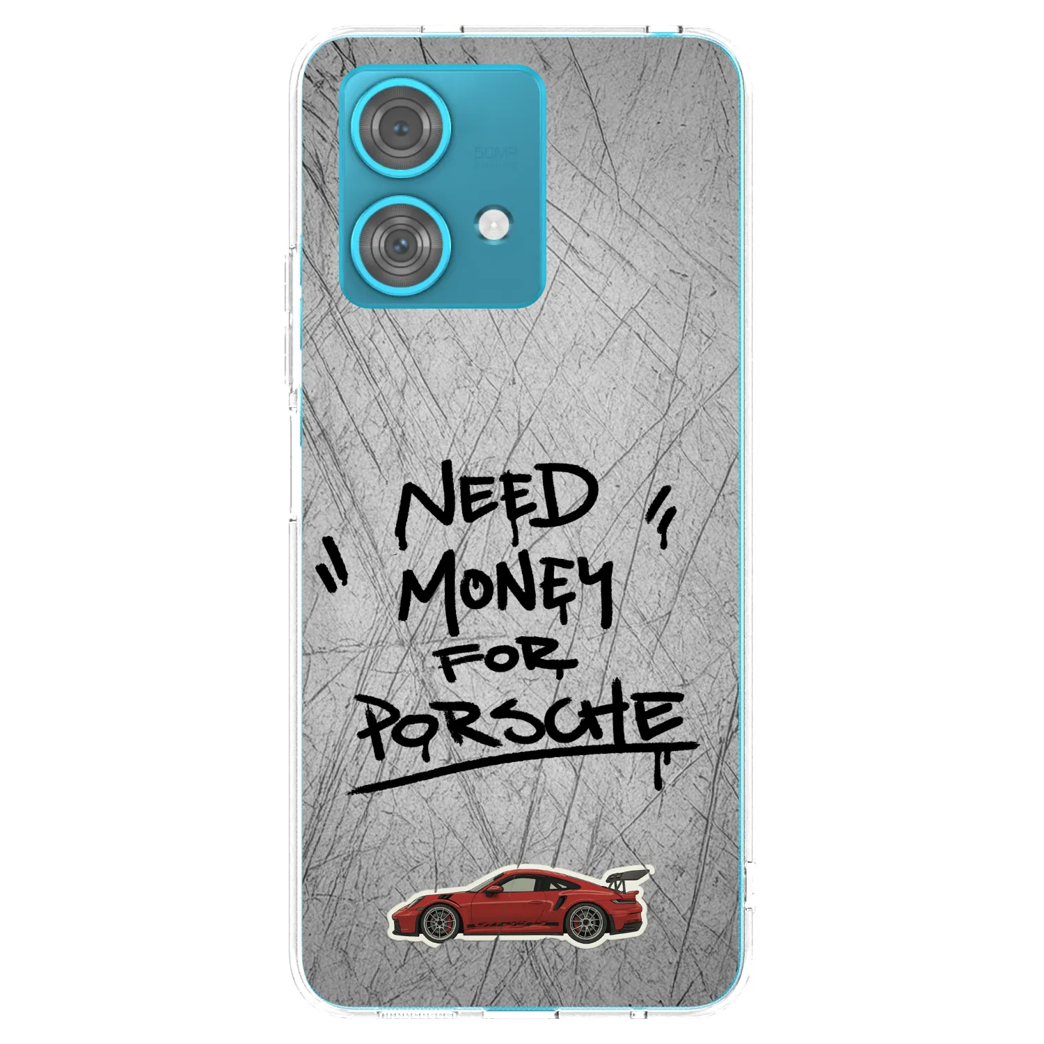 Picasee átlátszó szilikon tok az alábbi mobiltelefonokra Motorola Edge 40 Neo - Grey Drift