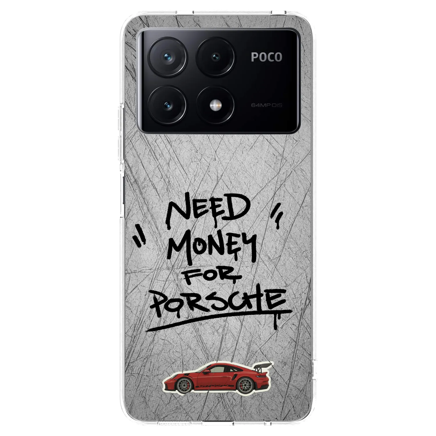 Picasee átlátszó szilikon tok az alábbi mobiltelefonokra Xiaomi Poco X6 Pro - Grey Drift