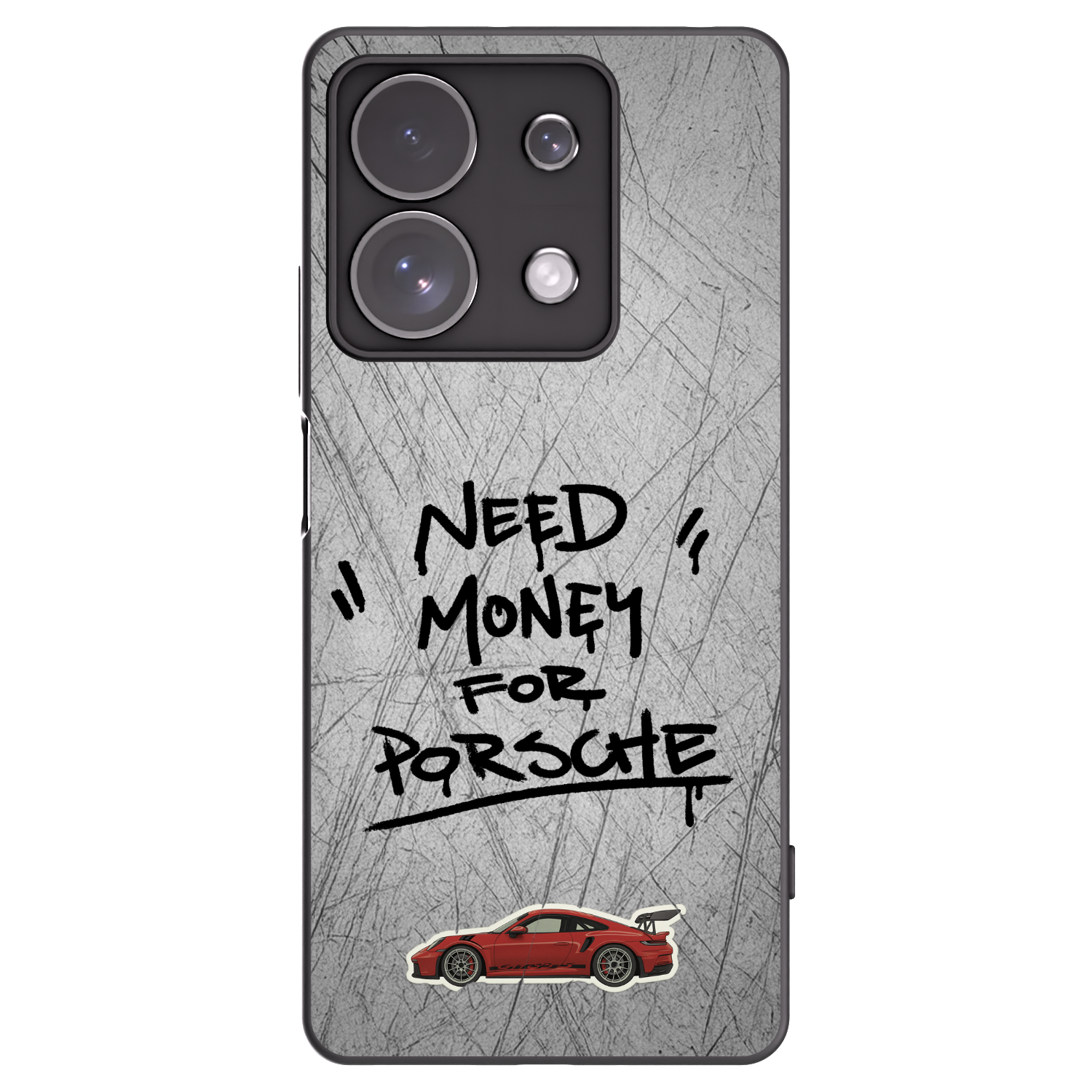 Picasee fekete szilikon tok az alábbi mobiltelefonokra Xiaomi Redmi Note 13 Pro 4G - Grey Drift