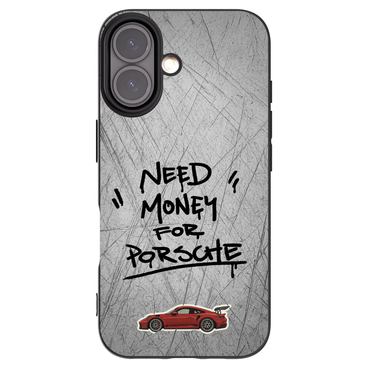 Picasee fekete szilikon tok az alábbi mobiltelefonokra Apple iPhone 16 - Grey Drift