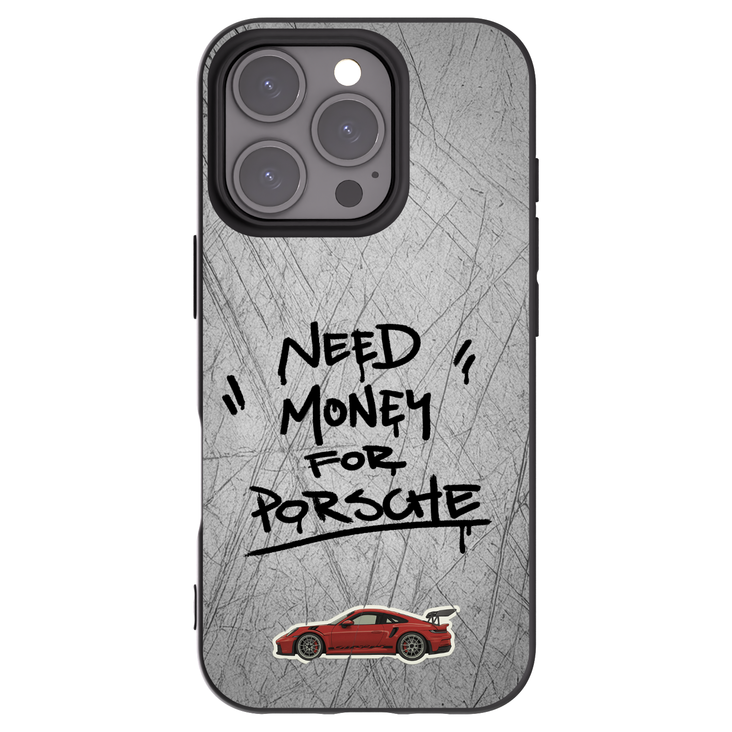 Picasee fekete szilikon tok az alábbi mobiltelefonokra Apple iPhone 16 Pro - Grey Drift