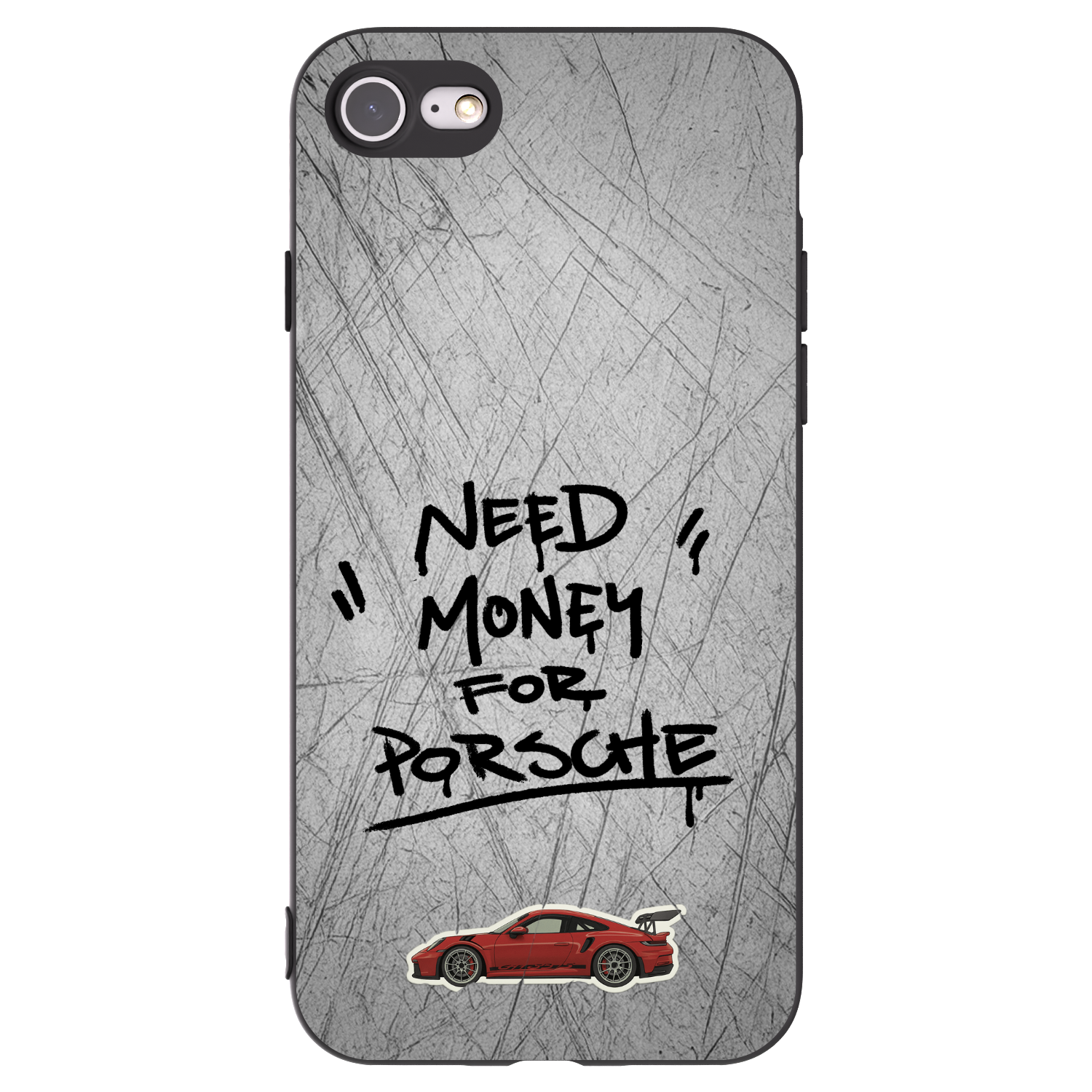 Picasee fekete szilikon tok az alábbi mobiltelefonokra Apple iPhone 8 - Grey Drift