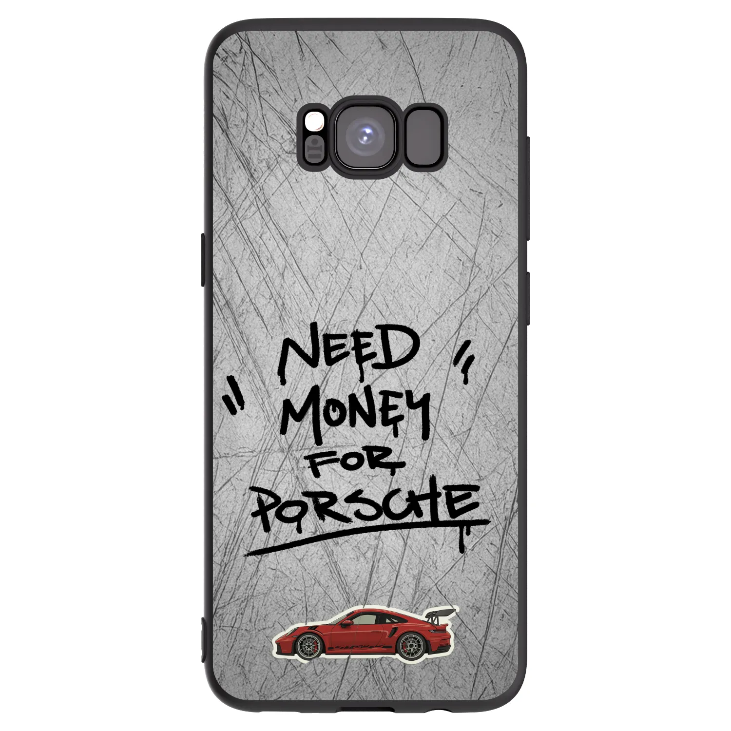 Picasee fekete szilikon tok az alábbi mobiltelefonokra Samsung Galaxy S8 G950F - Grey Drift