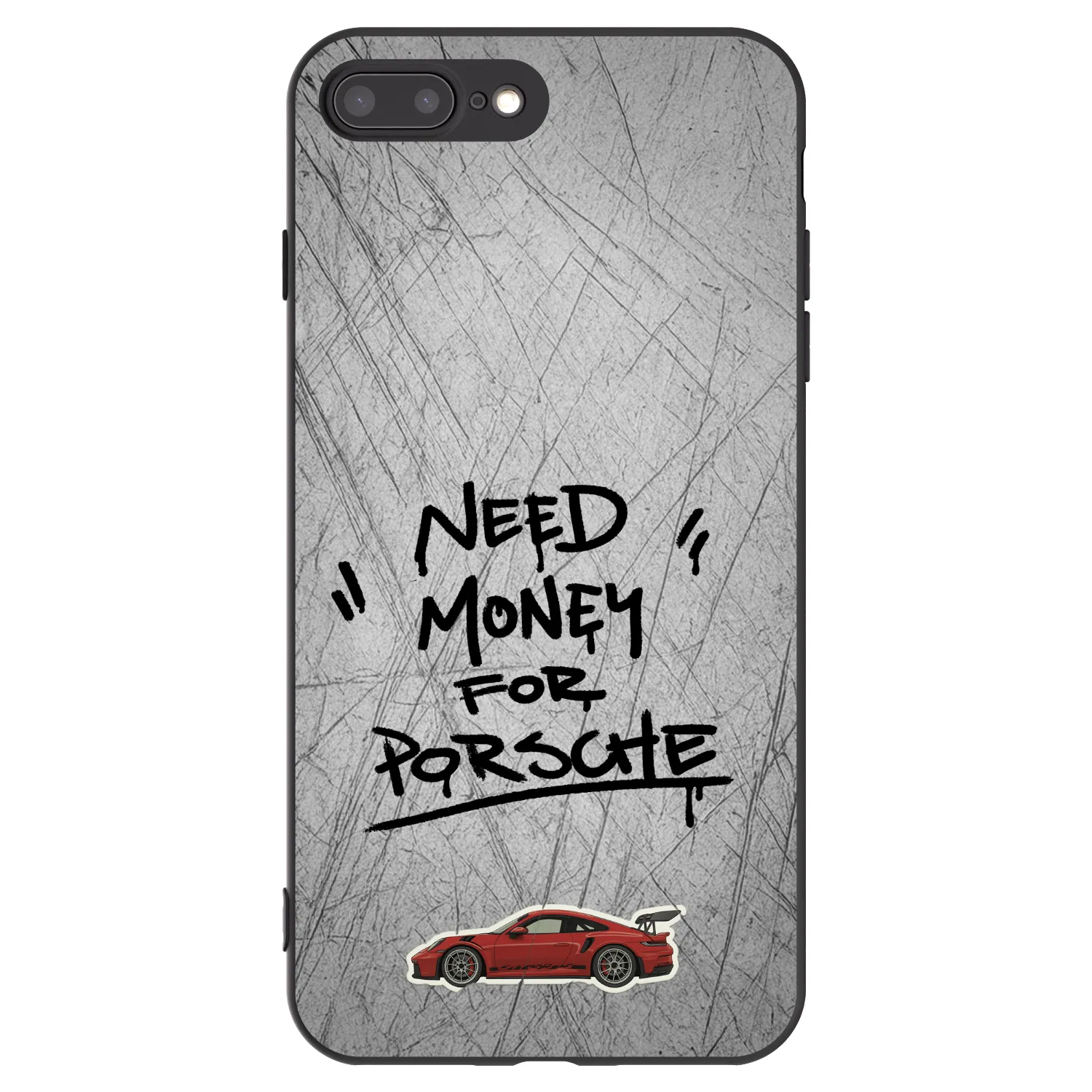 Picasee fekete szilikon tok az alábbi mobiltelefonokra Apple iPhone 8 Plus - Grey Drift