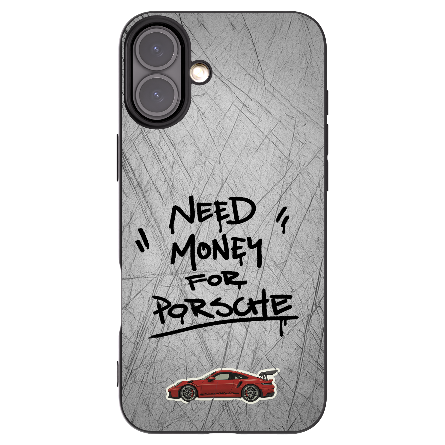 Picasee fekete szilikon tok az alábbi mobiltelefonokra Apple iPhone 16 Plus - Grey Drift