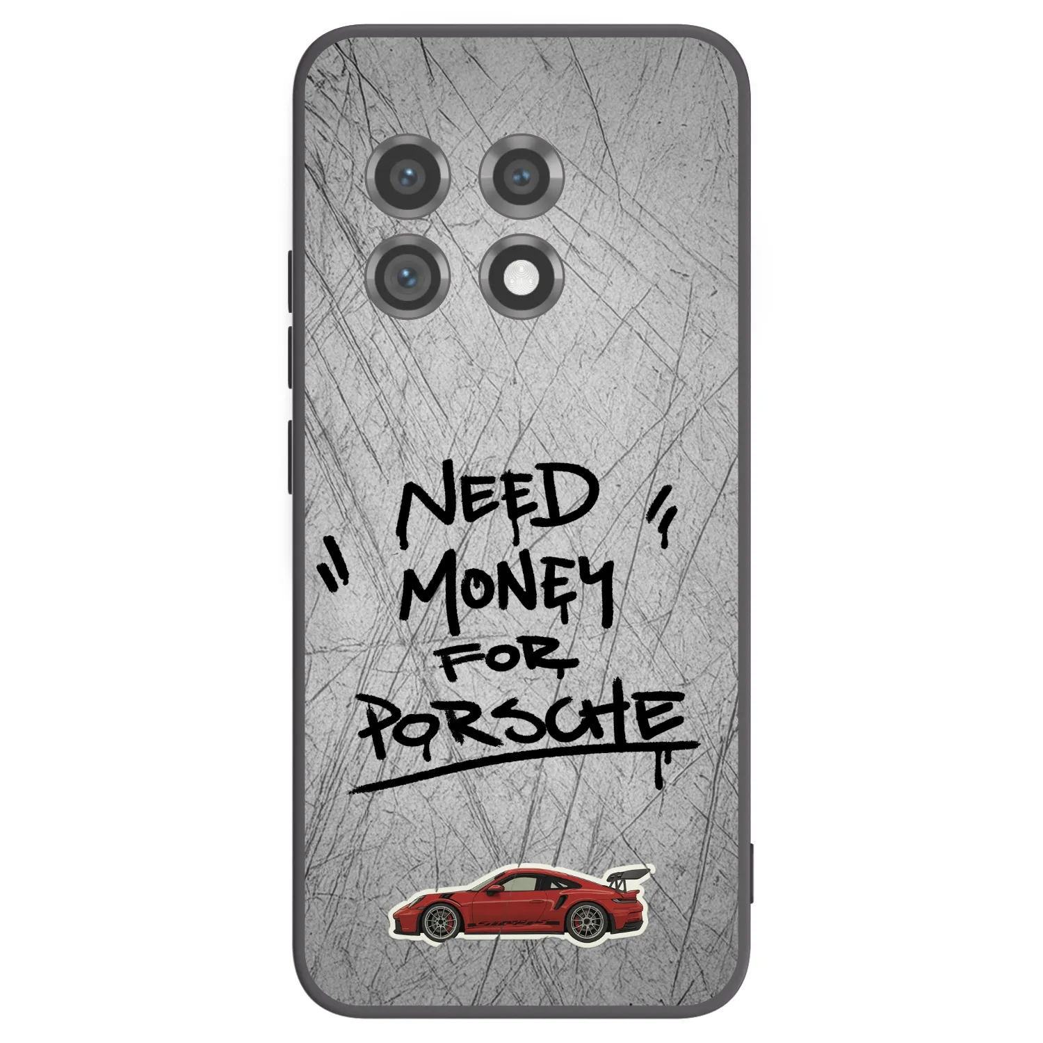 Picasee fekete szilikon tok az alábbi mobiltelefonokra OnePlus 11 5G - Grey Drift