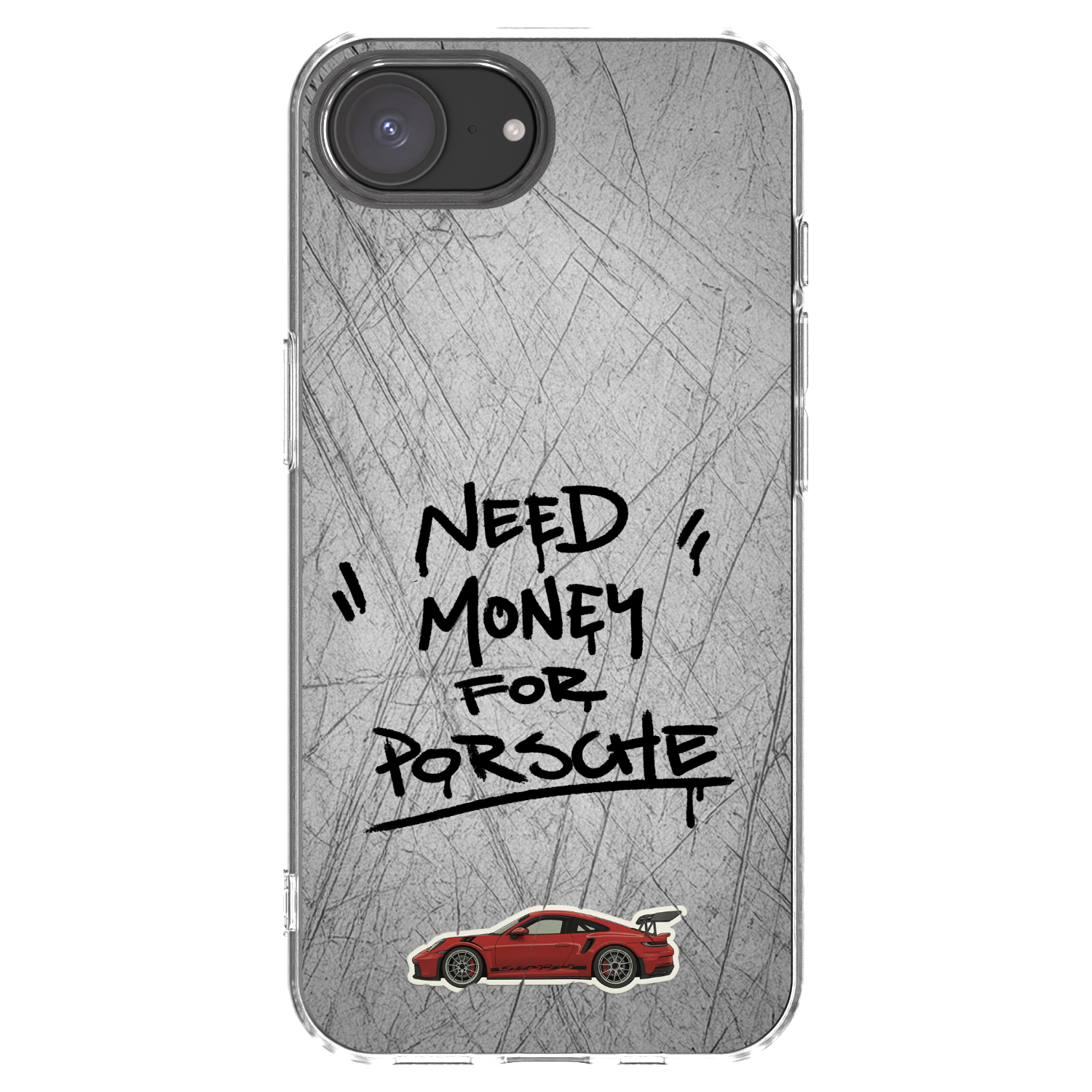 Picasee átlátszó szilikon tok az alábbi mobiltelefonokra Apple iPhone 16e - Grey Drift