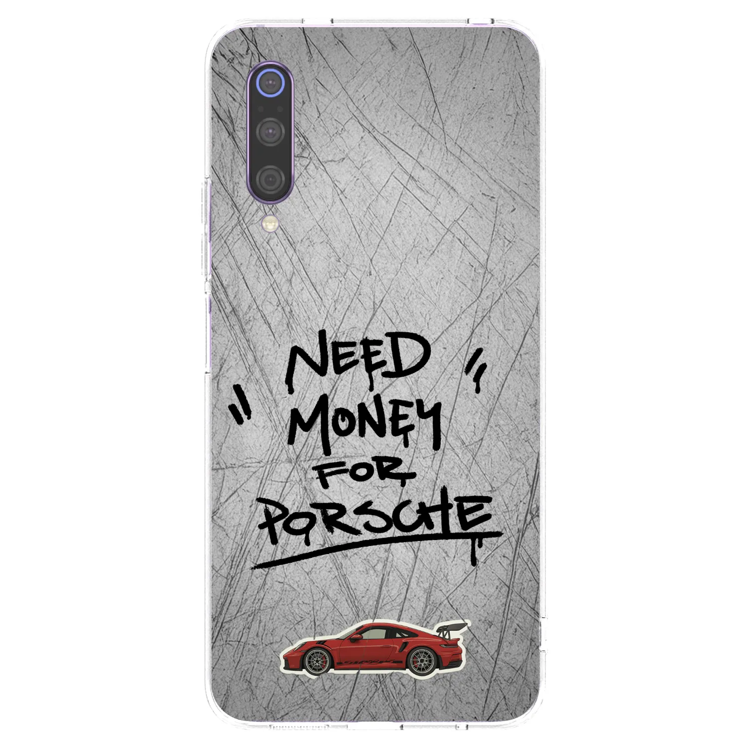 Picasee átlátszó szilikon tok az alábbi mobiltelefonokra Xiaomi Mi 9 - Grey Drift