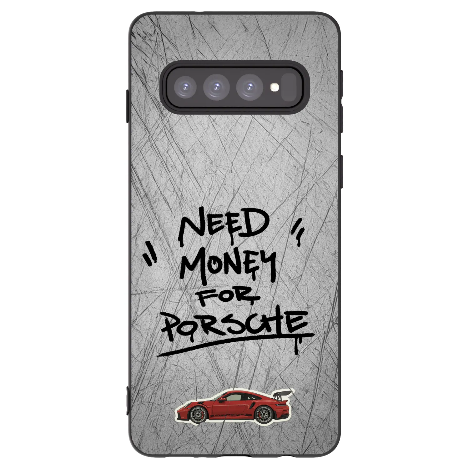 Picasee fekete szilikon tok az alábbi mobiltelefonokra Samsung Galaxy S10 G973 - Grey Drift