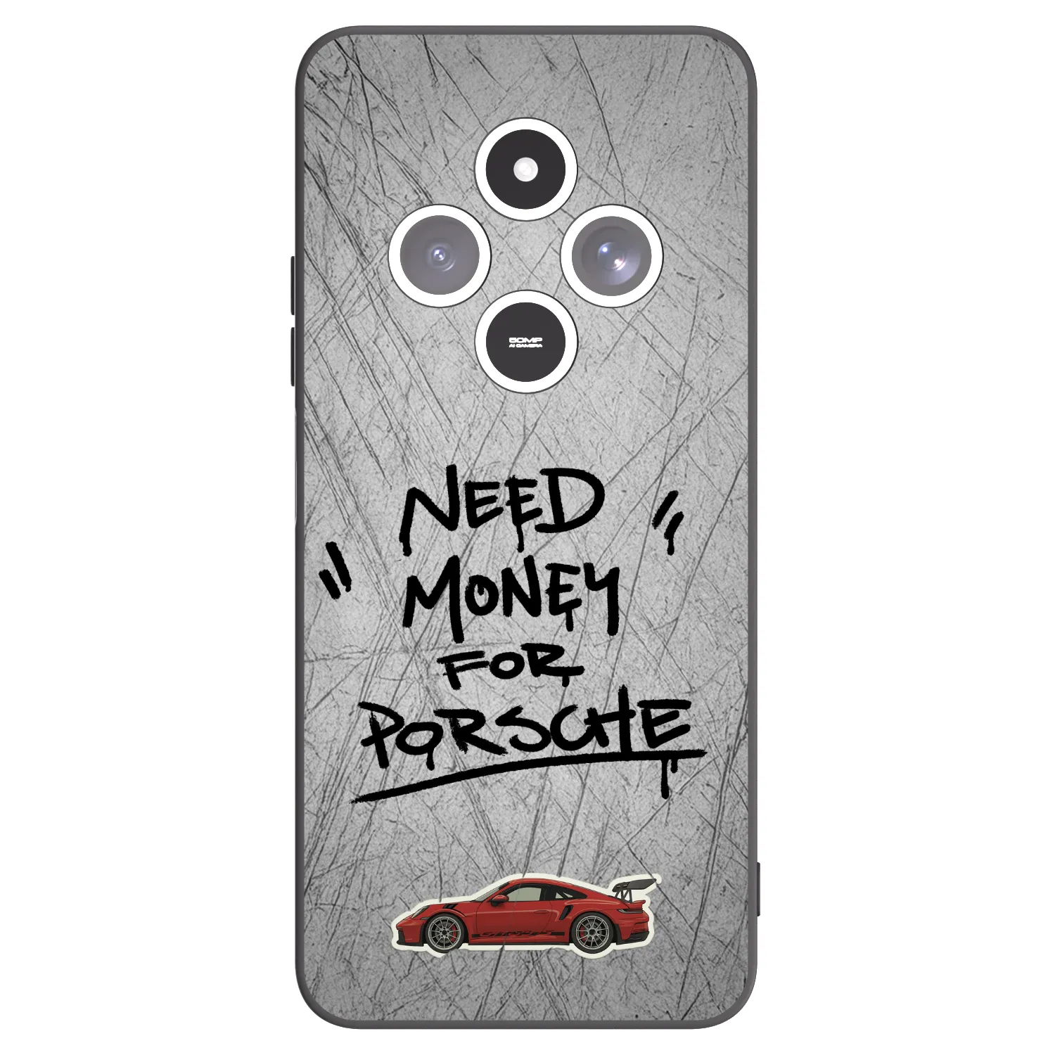 Picasee fekete szilikon tok az alábbi mobiltelefonokra Xiaomi Redmi 14C - Grey Drift