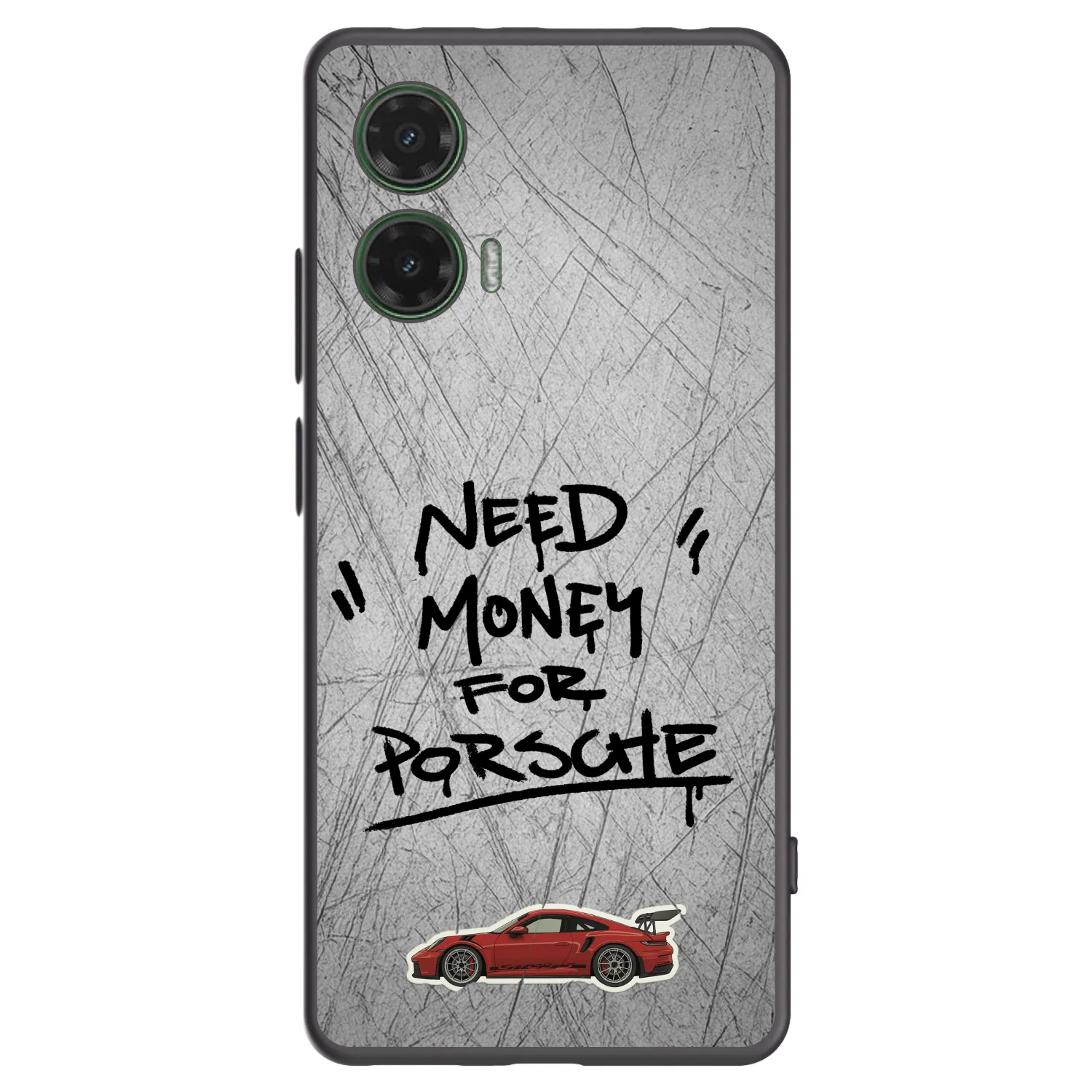 Picasee fekete szilikon tok az alábbi mobiltelefonokra Motorola Moto G35 5G - Grey Drift