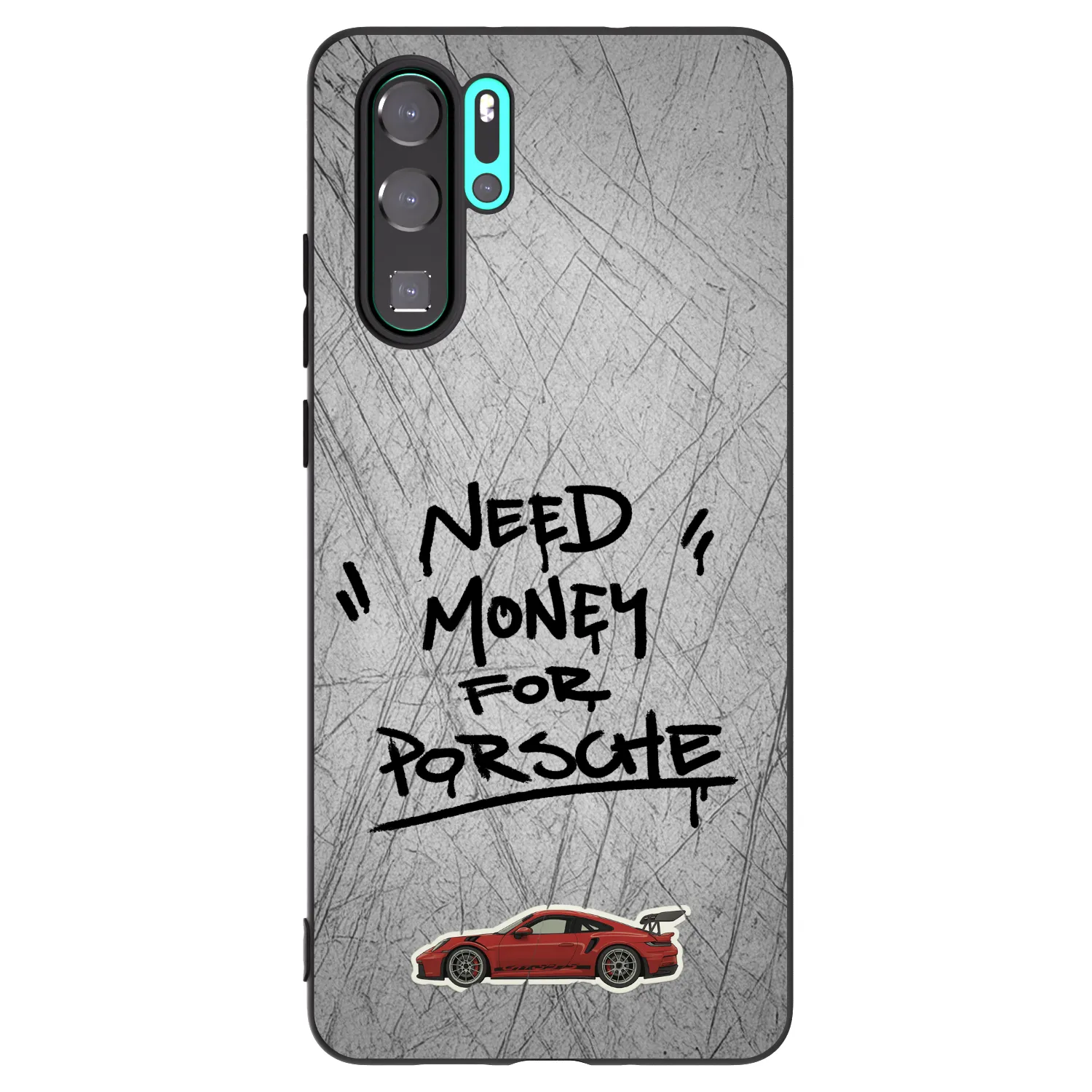 Picasee fekete szilikon tok az alábbi mobiltelefonokra Huawei P30 Pro - Grey Drift