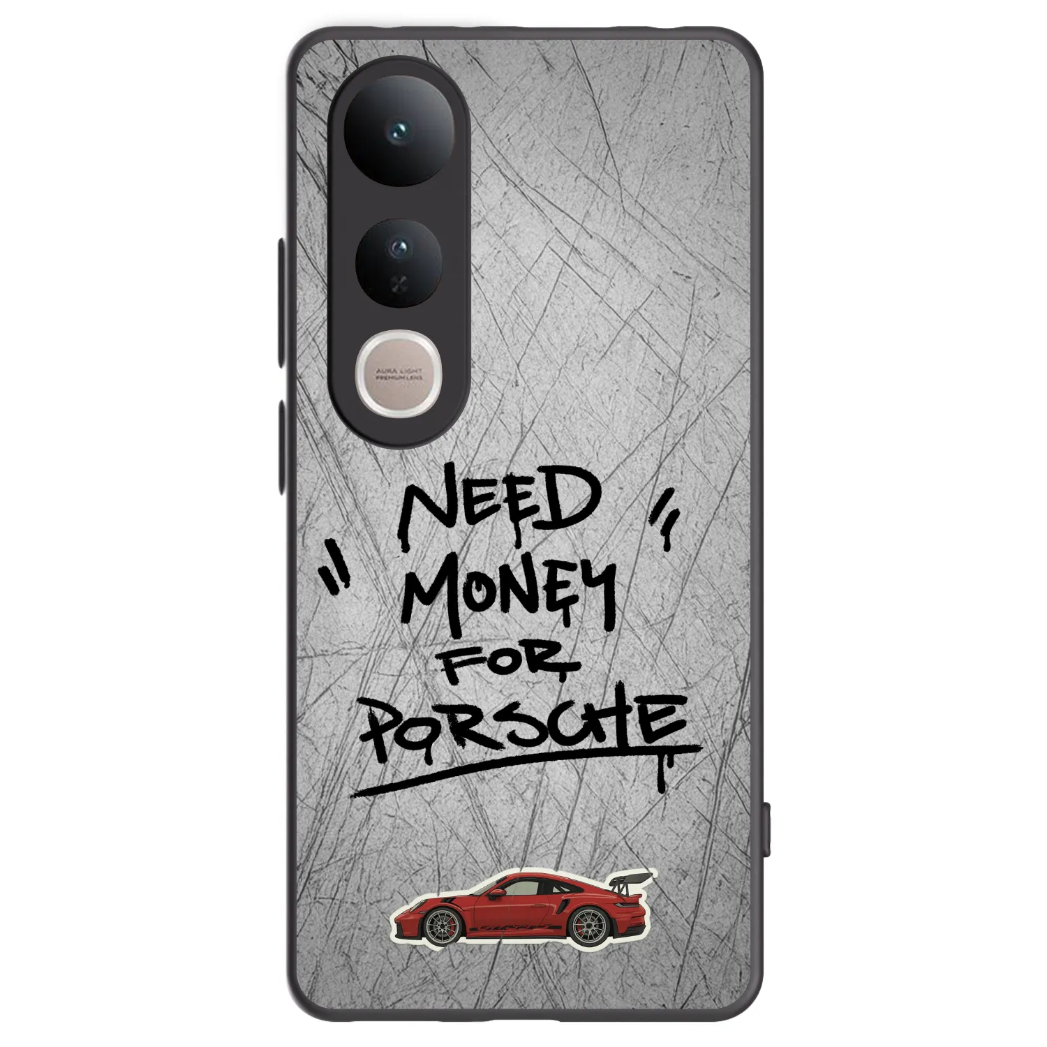 Picasee fekete szilikon tok az alábbi mobiltelefonokra Vivo V50 Lite 5G - Grey Drift