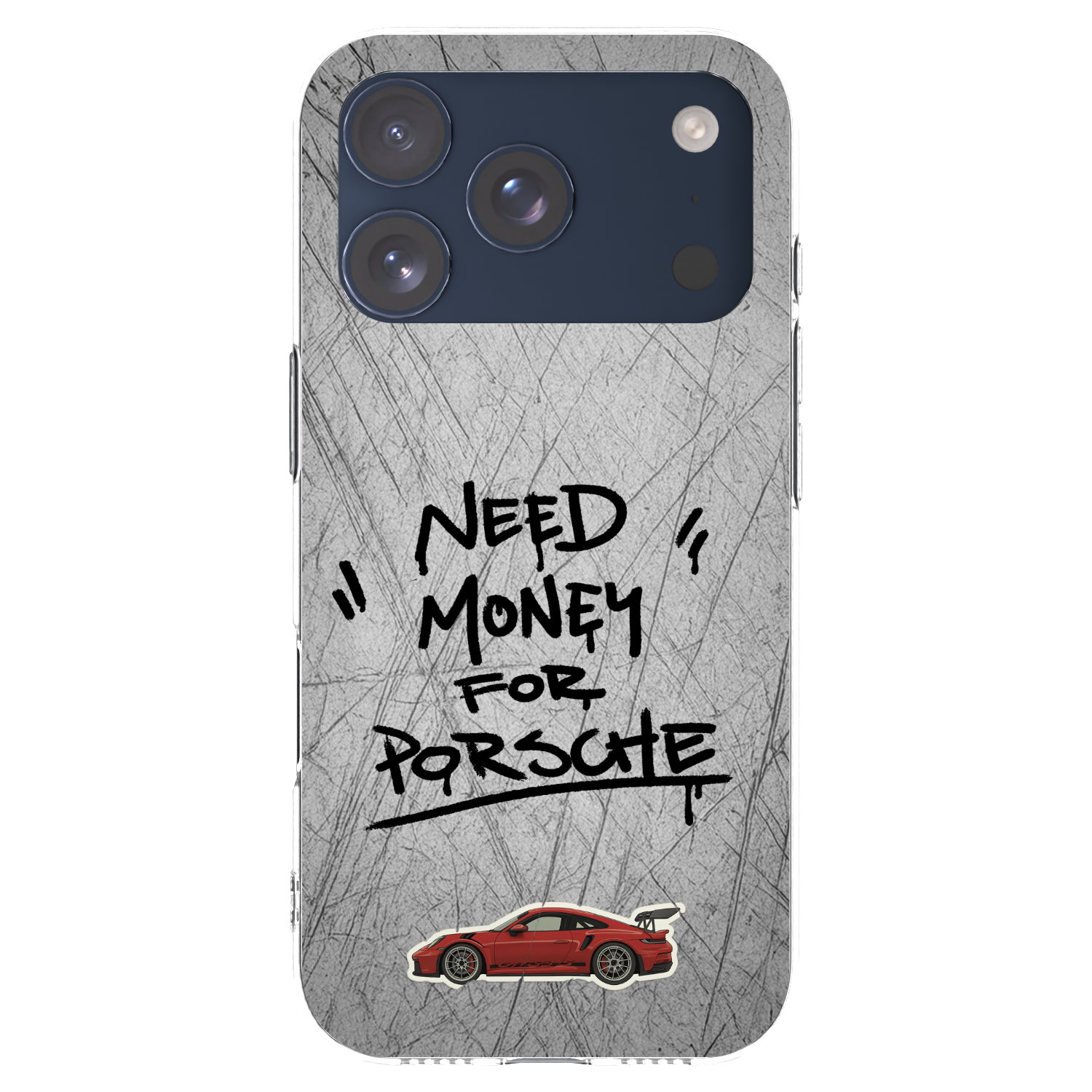 Picasee átlátszó szilikon tok az alábbi mobiltelefonokra Apple iPhone 17 Pro - Grey Drift