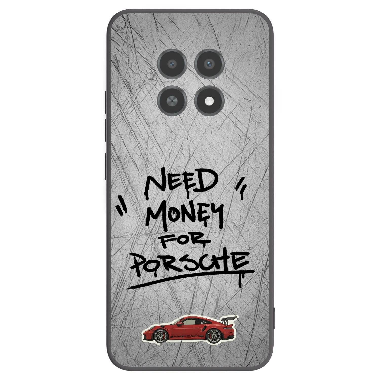 Picasee fekete szilikon tok az alábbi mobiltelefonokra Realme 12X - Grey Drift