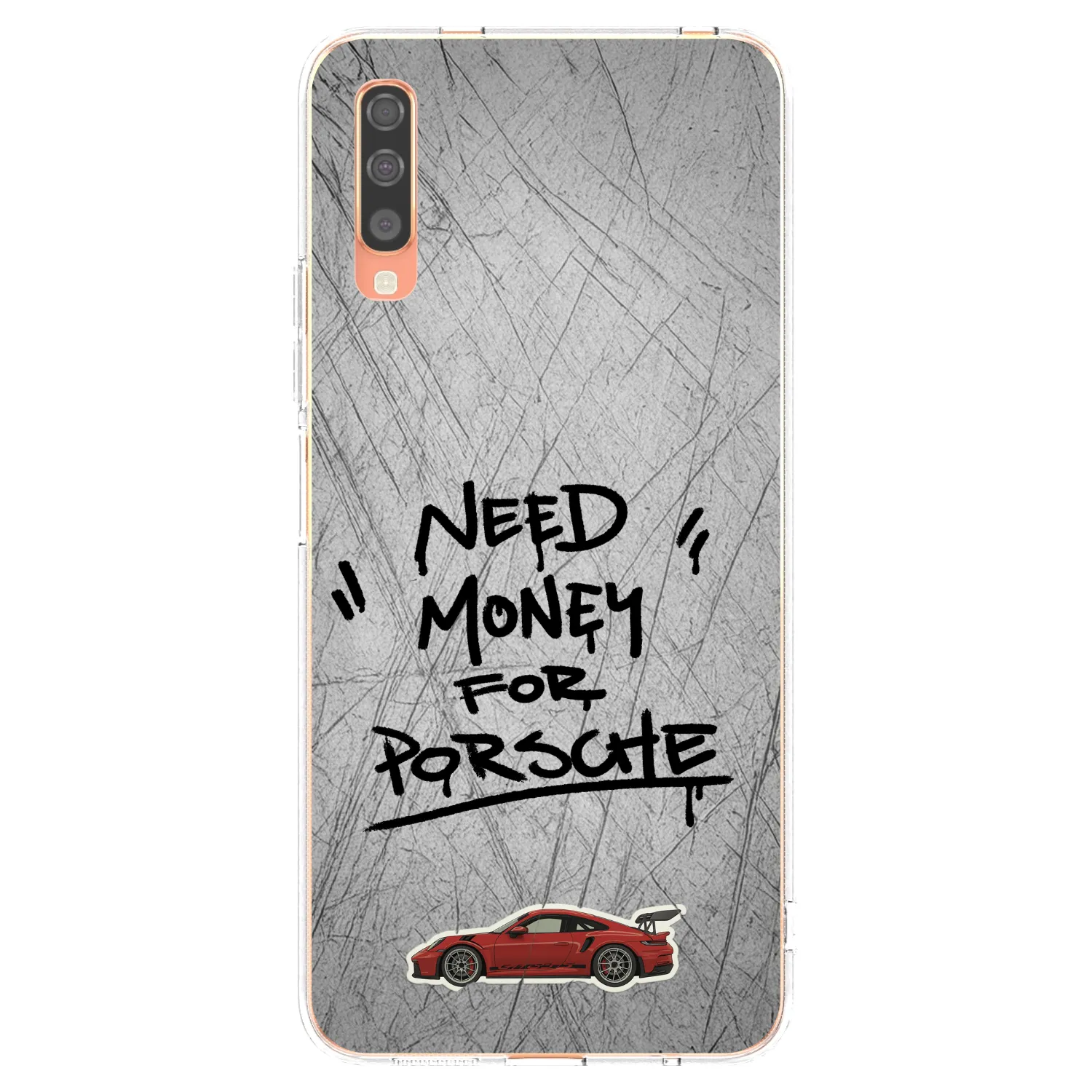 Picasee átlátszó szilikon tok az alábbi mobiltelefonokra Samsung Galaxy A70 A705F - Grey Drift