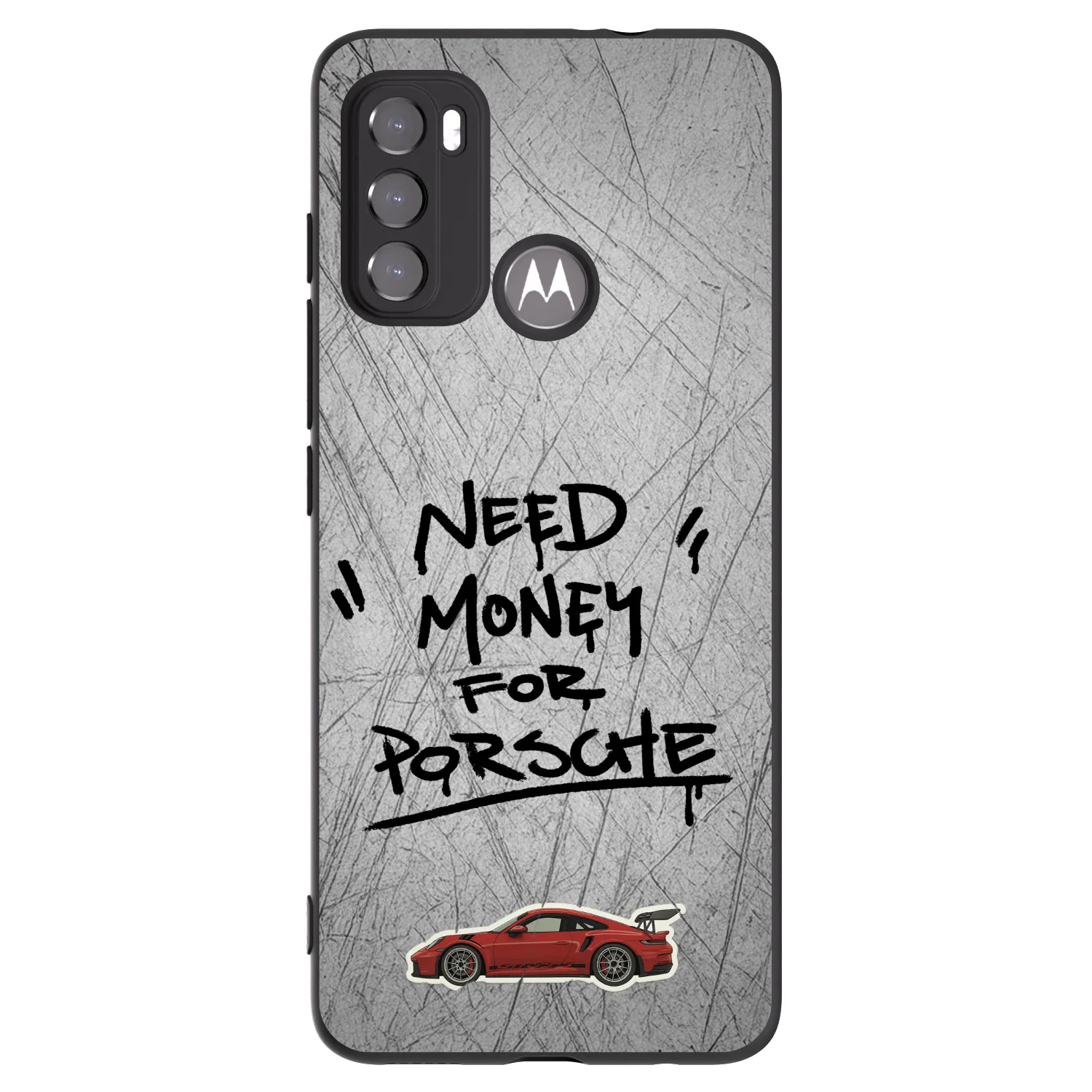 Picasee fekete szilikon tok az alábbi mobiltelefonokra Motorola Edge 60 5G - Grey Drift