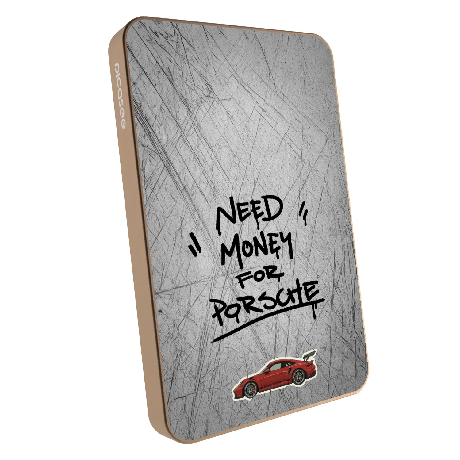 Picasee Powerbank MagSafe 5 000 mAh Aranysárga - Grey Drift