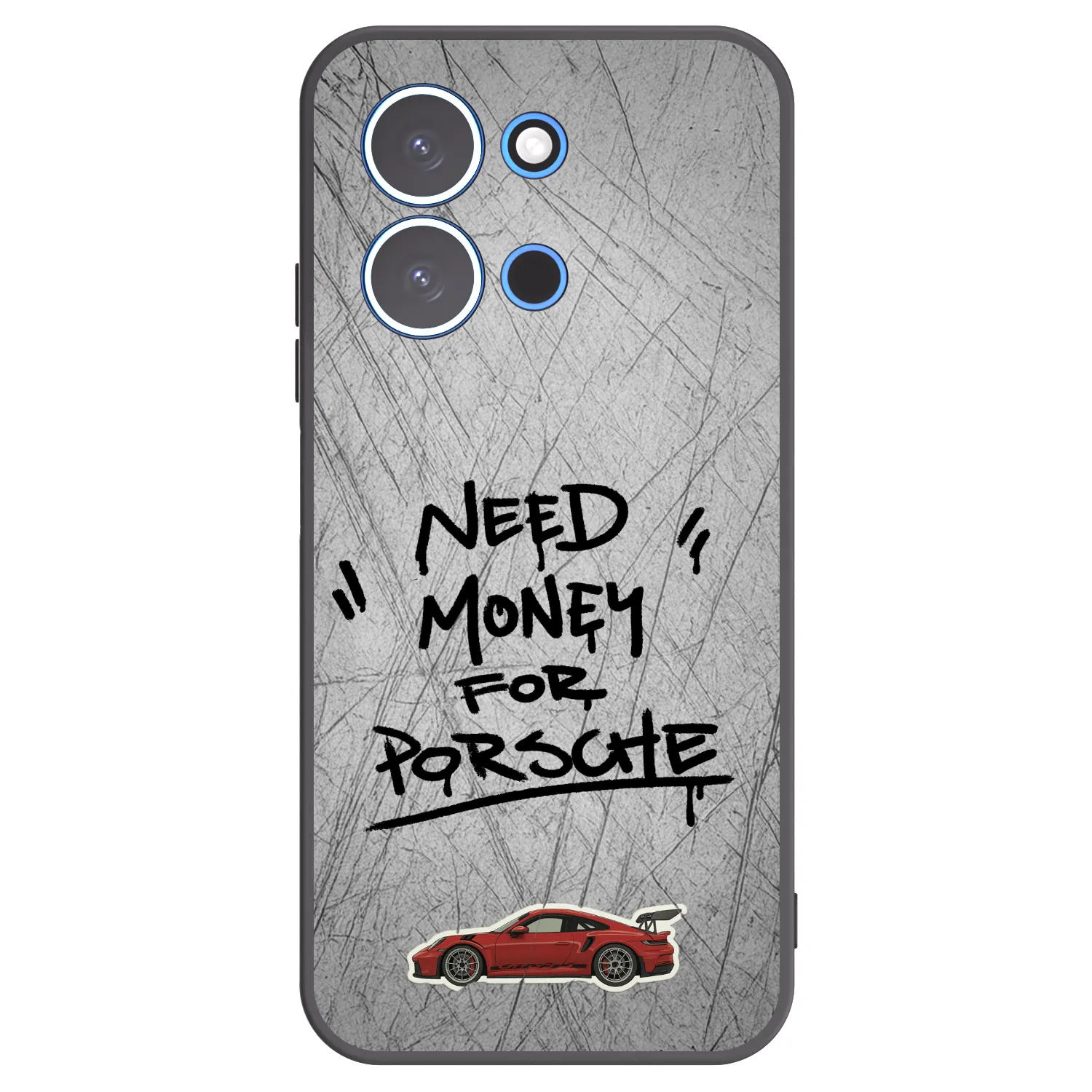 Picasee fekete szilikon tok az alábbi mobiltelefonokra Xiaomi Redmi 15C 4G - Grey Drift