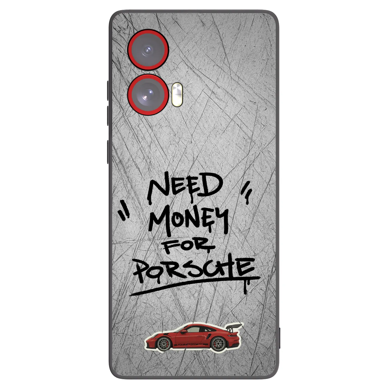 Picasee fekete szilikon tok az alábbi mobiltelefonokra Motorola Edge 50 Fusion - Grey Drift