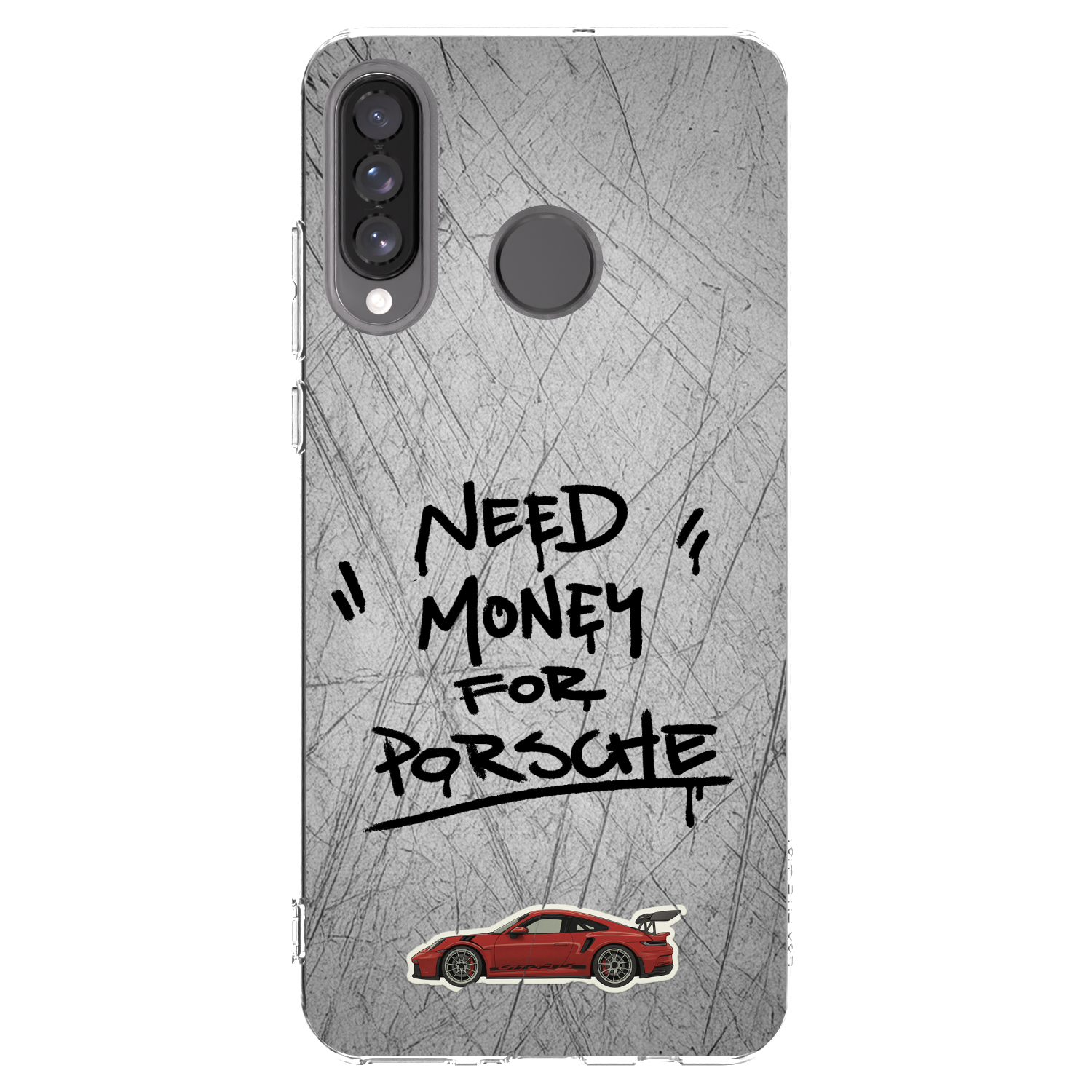 Picasee átlátszó szilikon tok az alábbi mobiltelefonokra Huawei P30 Lite - Grey Drift