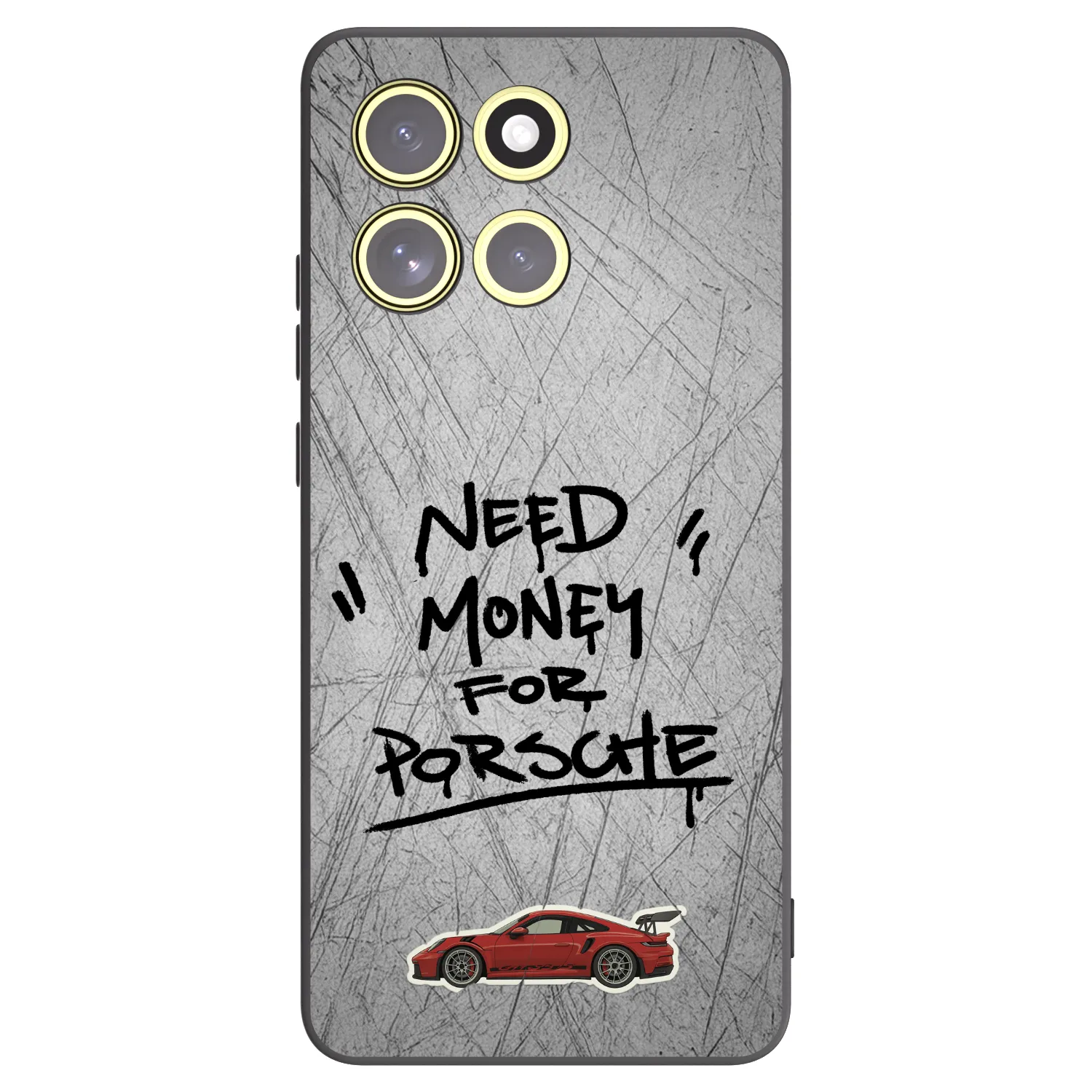 Picasee fekete szilikon tok az alábbi mobiltelefonokra Motorola Moto G86 Power 5G - Grey Drift