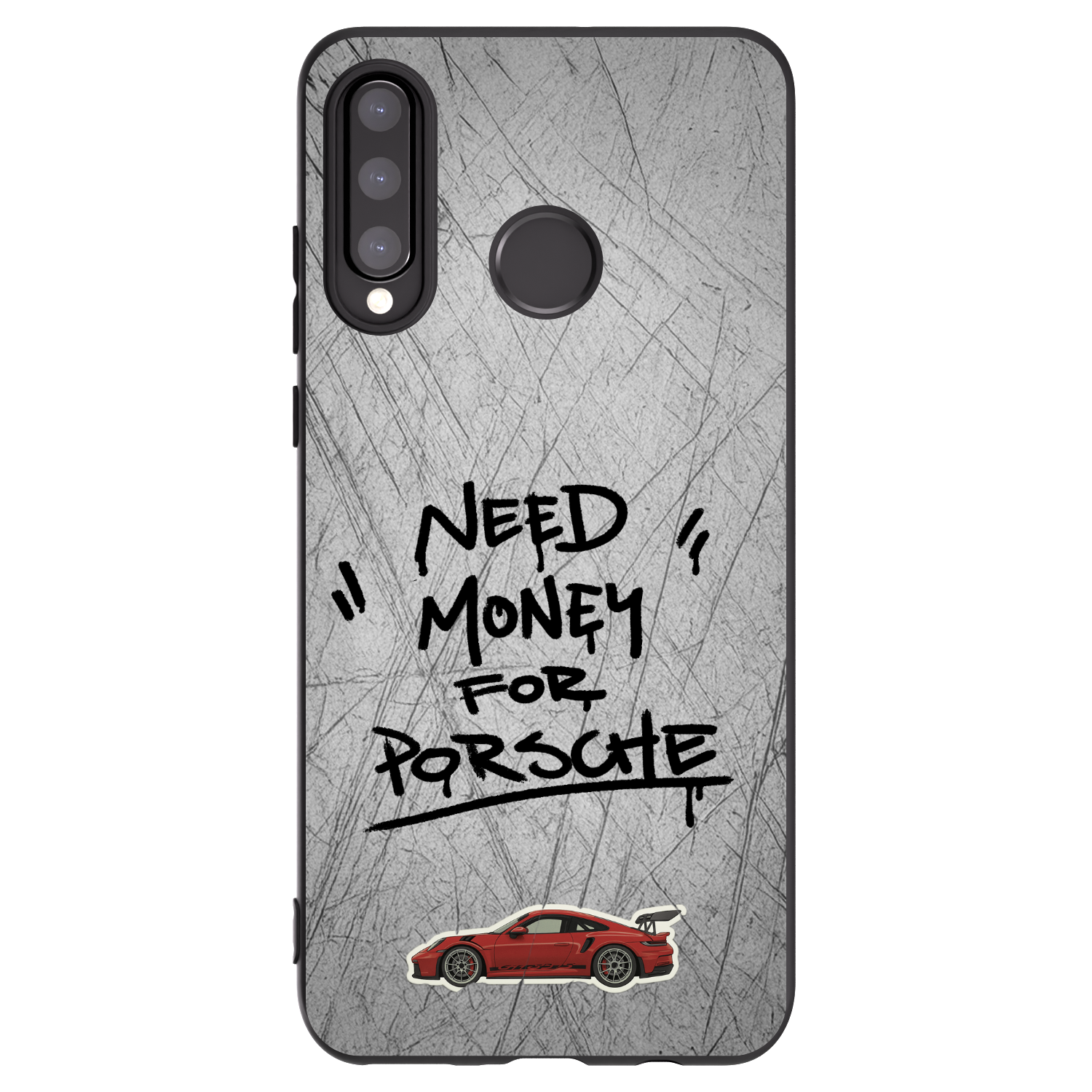 Picasee fekete szilikon tok az alábbi mobiltelefonokra Huawei P30 Lite - Grey Drift