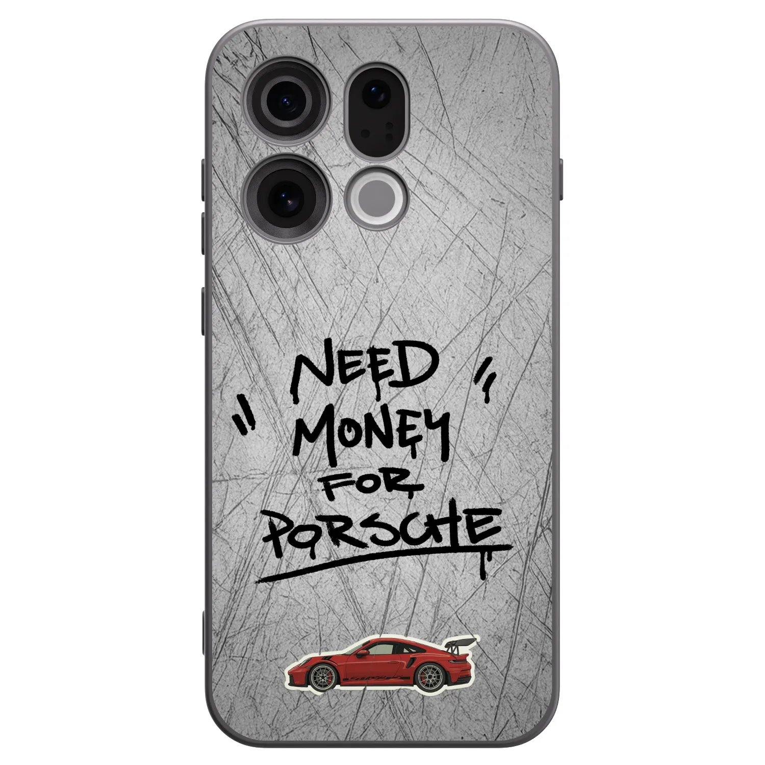 Picasee fekete szilikon tok az alábbi mobiltelefonokra OPPO Find X9 - Grey Drift