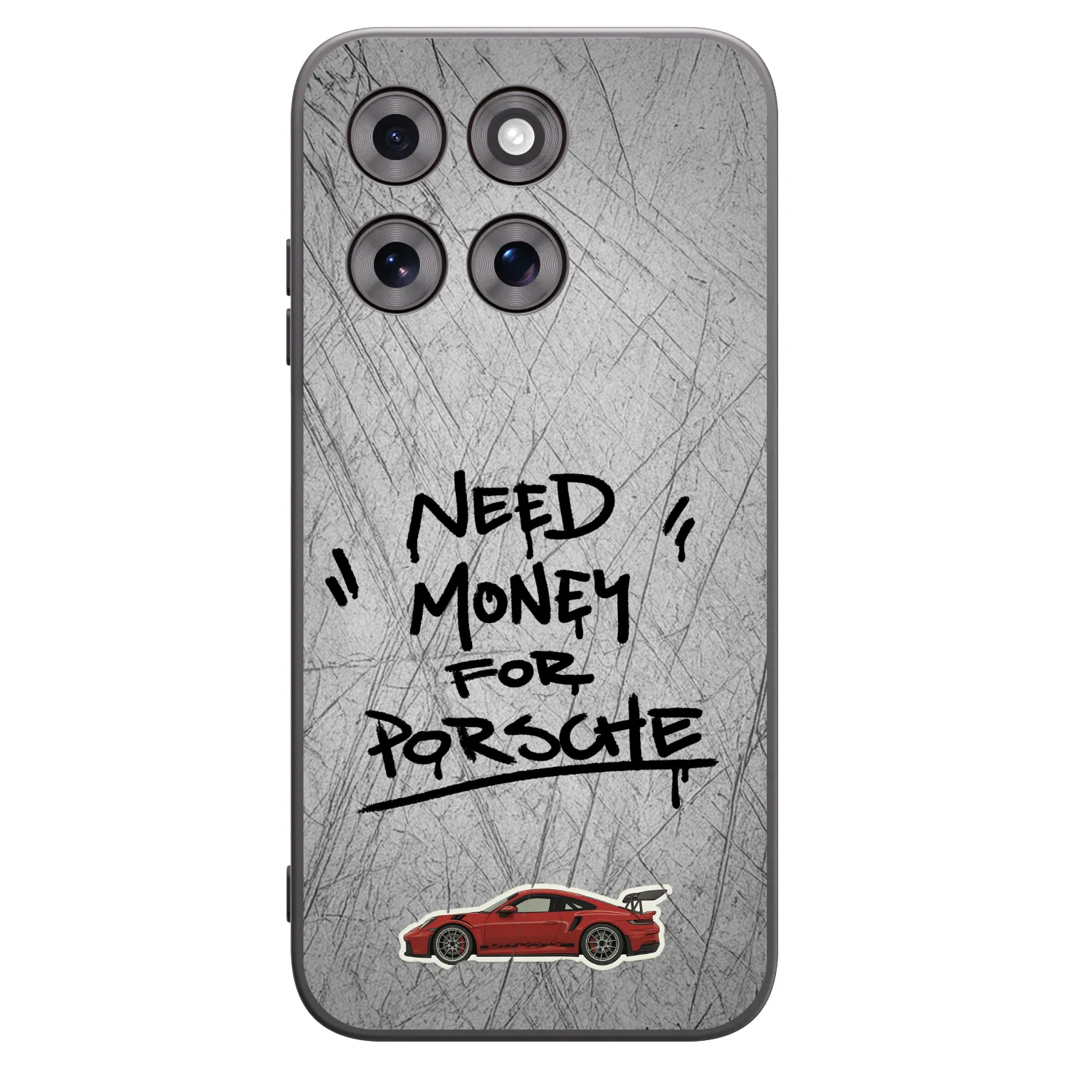 Picasee fekete szilikon tok az alábbi mobiltelefonokra Motorola Moto G77 - Grey Drift