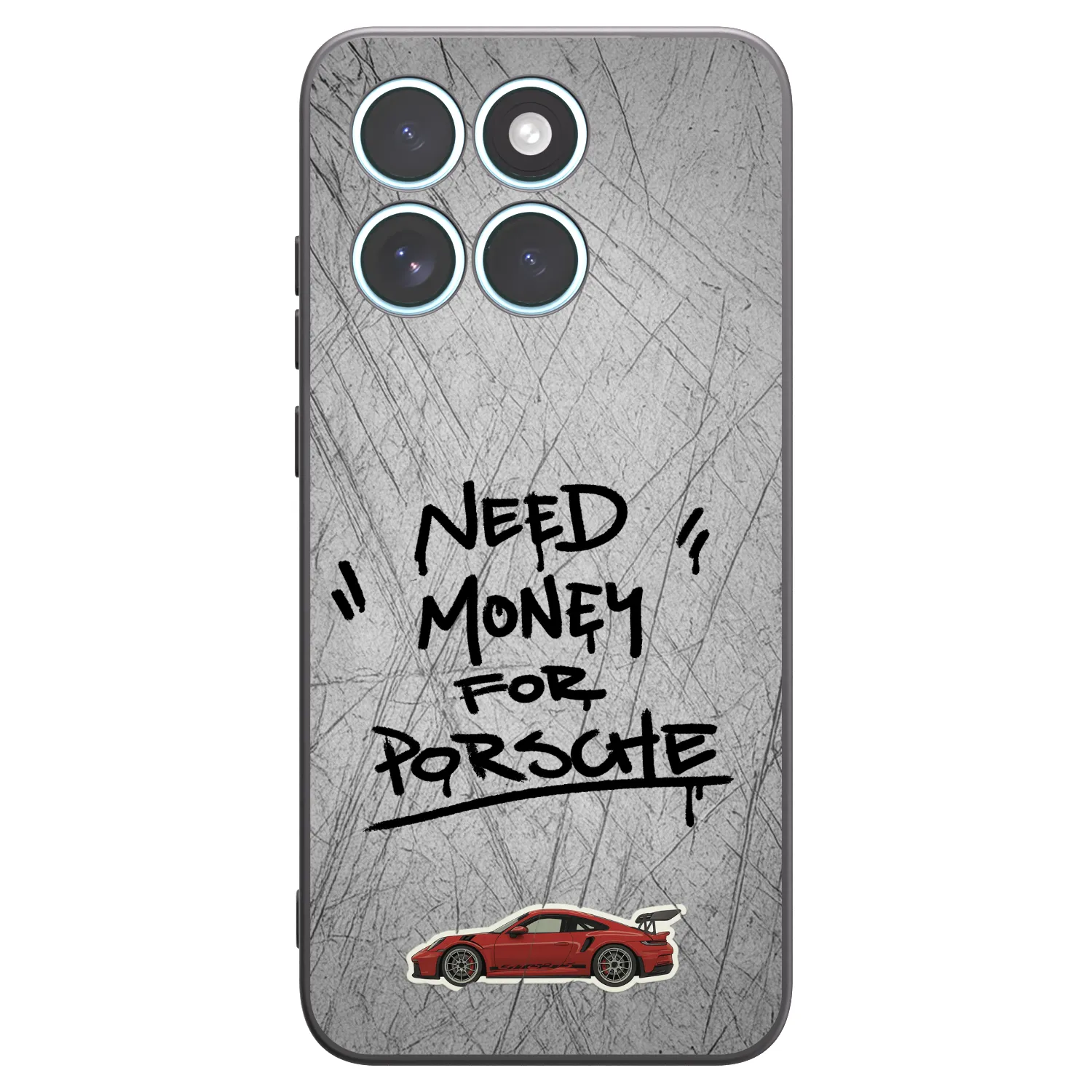Picasee fekete szilikon tok az alábbi mobiltelefonokra Motorola Edge 70 Fusion - Grey Drift