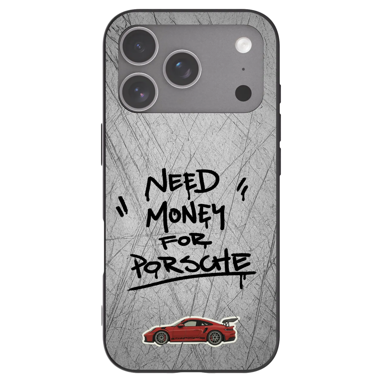 Picasee fekete szilikon tok az alábbi mobiltelefonokra Apple iPhone 18 Pro - Grey Drift
