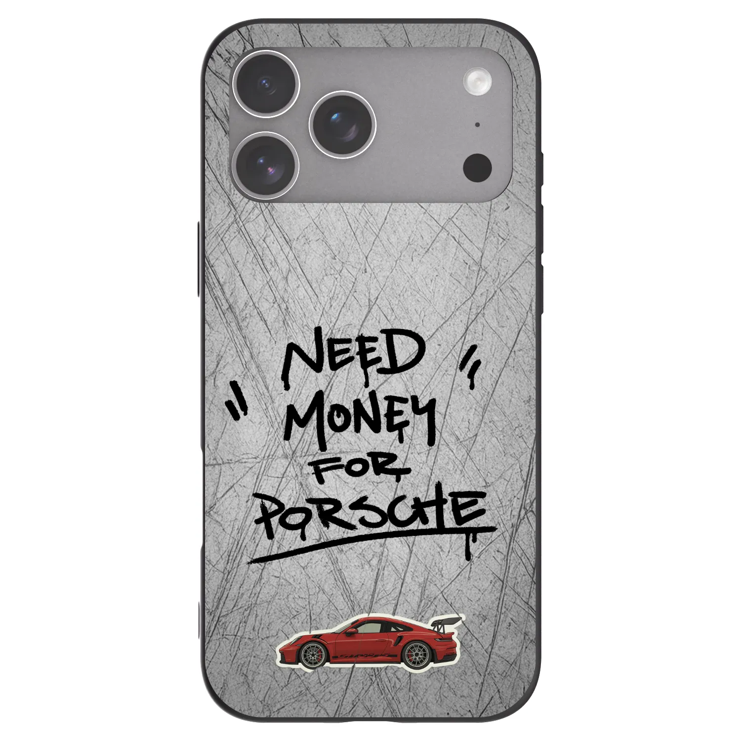 Picasee fekete szilikon tok az alábbi mobiltelefonokra Apple iPhone 18 Pro Max - Grey Drift