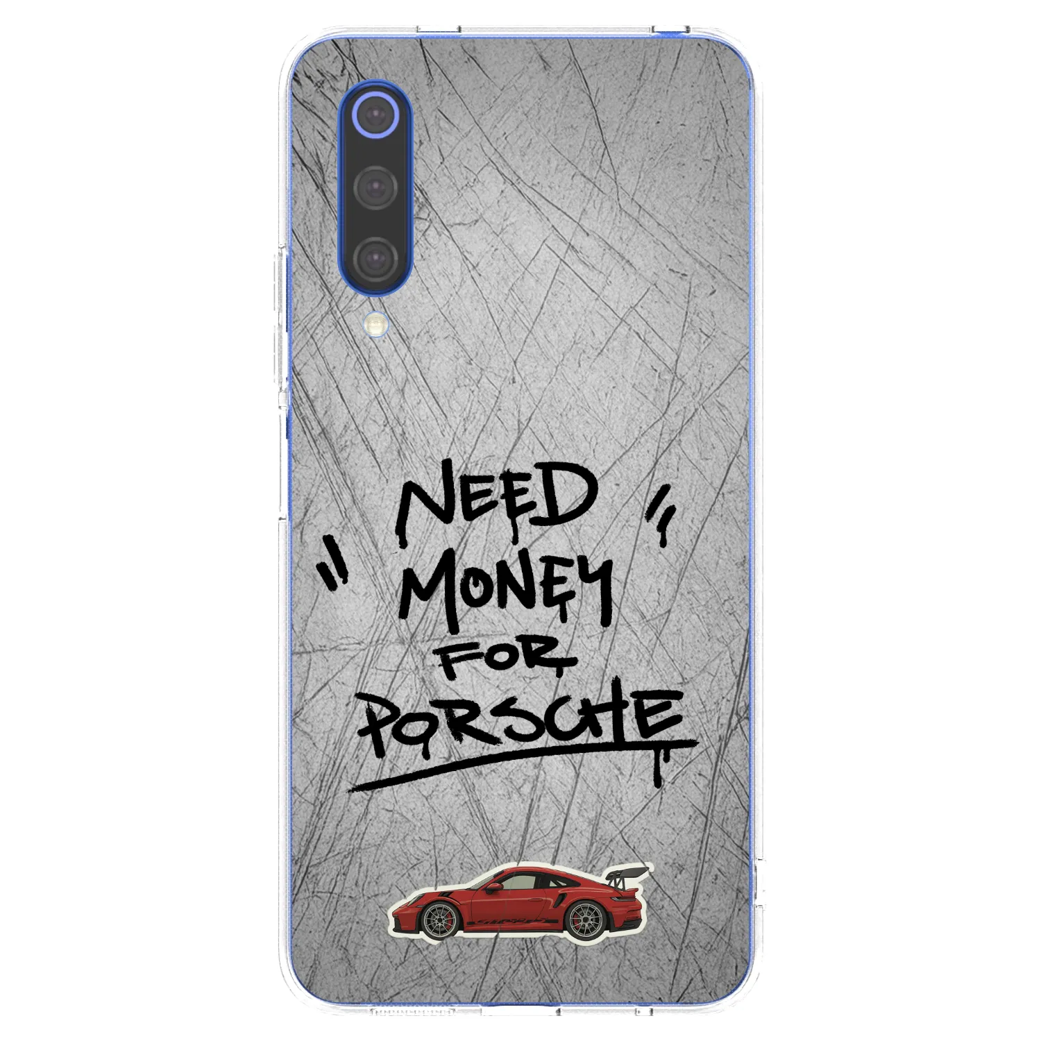 Picasee átlátszó szilikon tok az alábbi mobiltelefonokra Xiaomi Mi 9 SE - Grey Drift