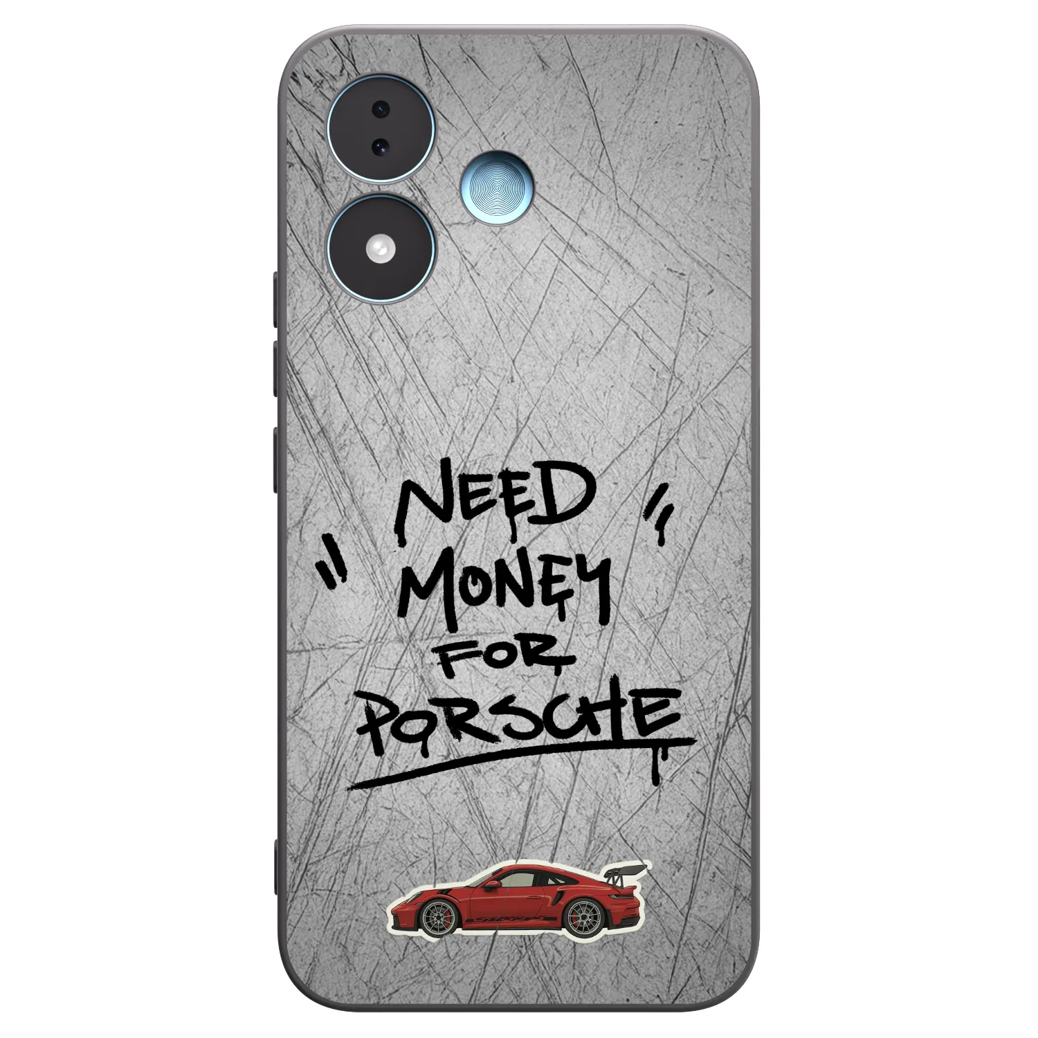 Picasee fekete szilikon tok az alábbi mobiltelefonokra Xiaomi Redmi Note 17 5G - Grey Drift