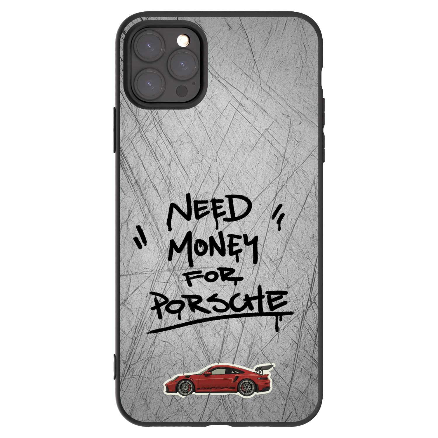 Picasee fekete szilikon tok az alábbi mobiltelefonokra Apple iPhone 11 Pro Max - Grey Drift