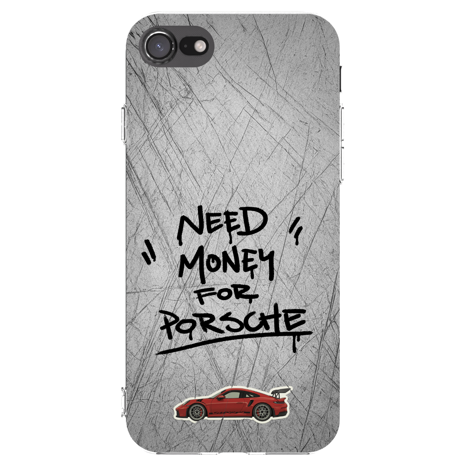 Picasee átlátszó szilikon tok az alábbi mobiltelefonokra Apple iPhone 8 - Grey Drift