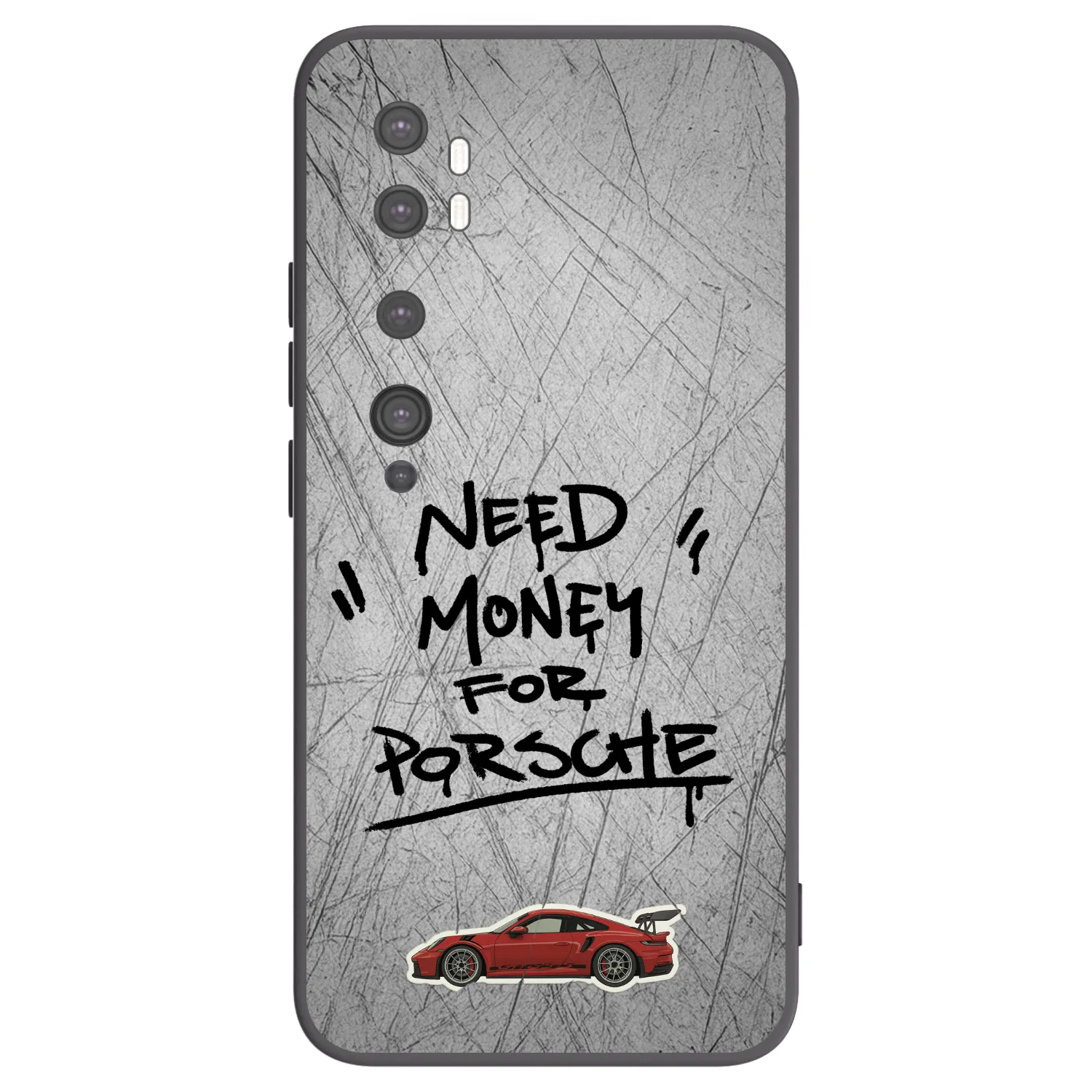 Picasee fekete szilikon tok az alábbi mobiltelefonokra Xiaomi Mi Note 10 (Pro) - Grey Drift